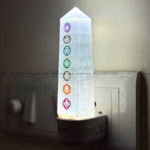 SELETINE SEVEN CHAKRA LAMP (Aura Cleansing ,Charging, Cleansing And Purification).