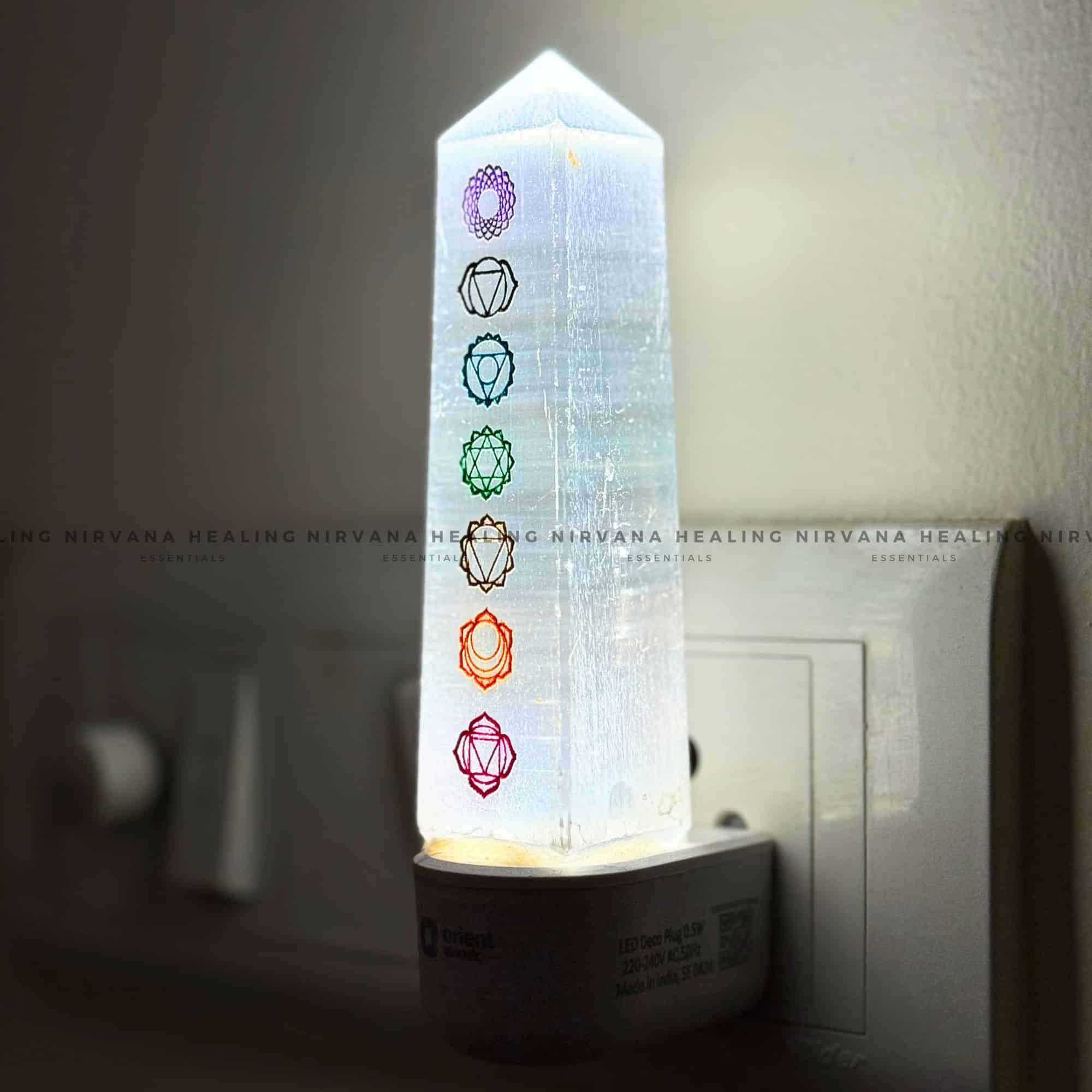 SELETINE SEVEN CHAKRA LAMP (Aura Cleansing ,Charging, Cleansing And Purification).