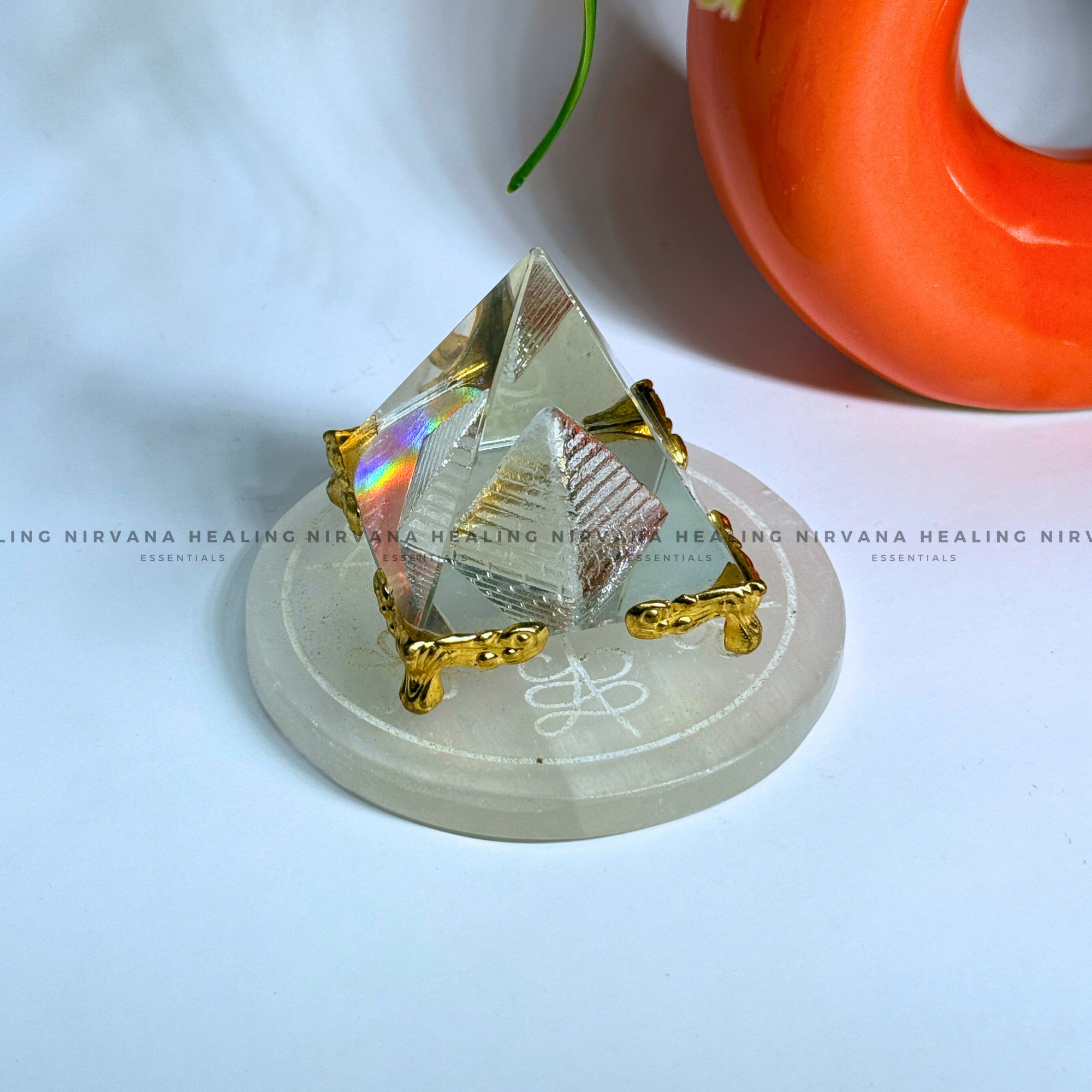 SELENITE ABUNDANCE ZIBU CHARGING PLATE (Aura Cleansing ,Charging, Cleansing And Purification). - Image 4