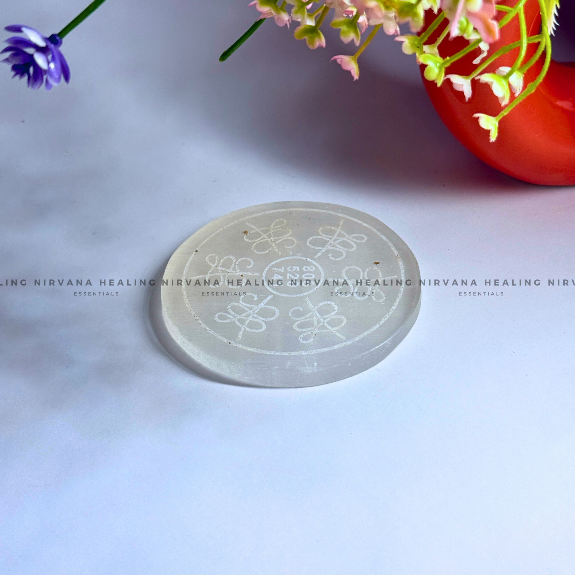 SELENITE ABUNDANCE ZIBU CHARGING PLATE (Aura Cleansing ,Charging, Cleansing And Purification). - Image 5