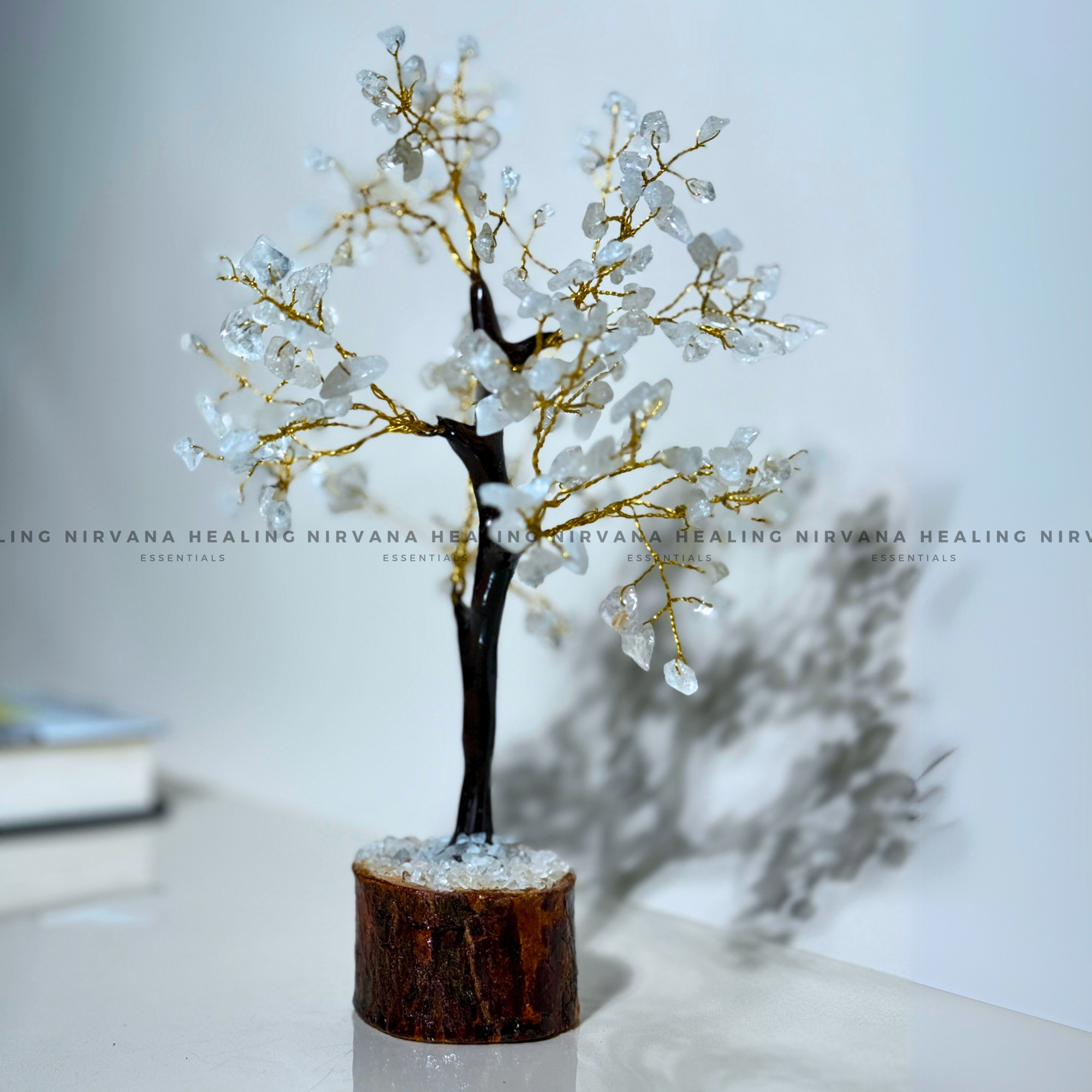 CLEAR QUARTZ CRYSTAL TREE (BIG) Approx 300 Beads (Mental Clarity, Master Healer And Energy Amplifier)
- Image 4