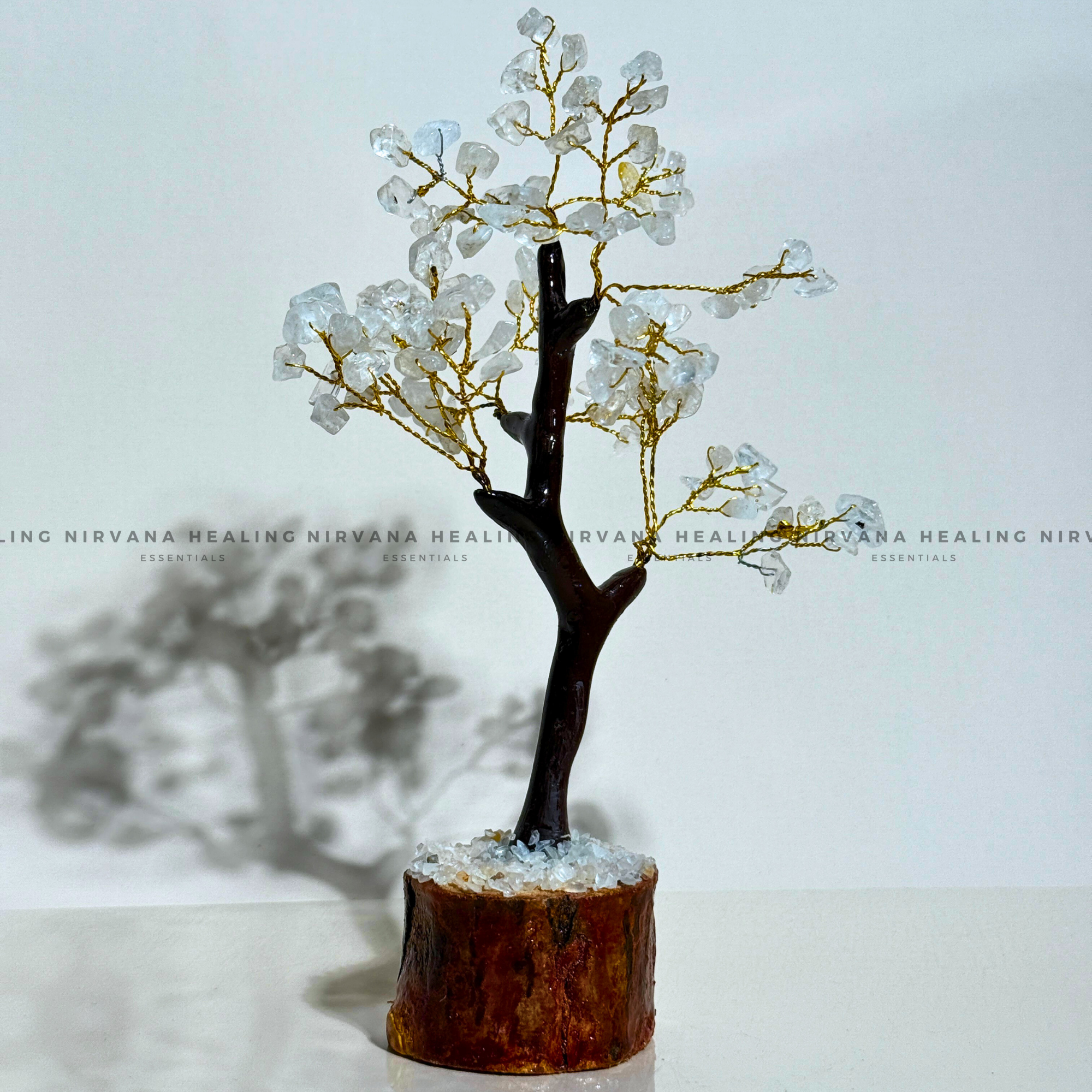CLEAR QUARTZ CRYSTAL TREE (SMALL)Approx 100 Beads  (Mental Clarity, Master Healer And Energy Amplifier). 
