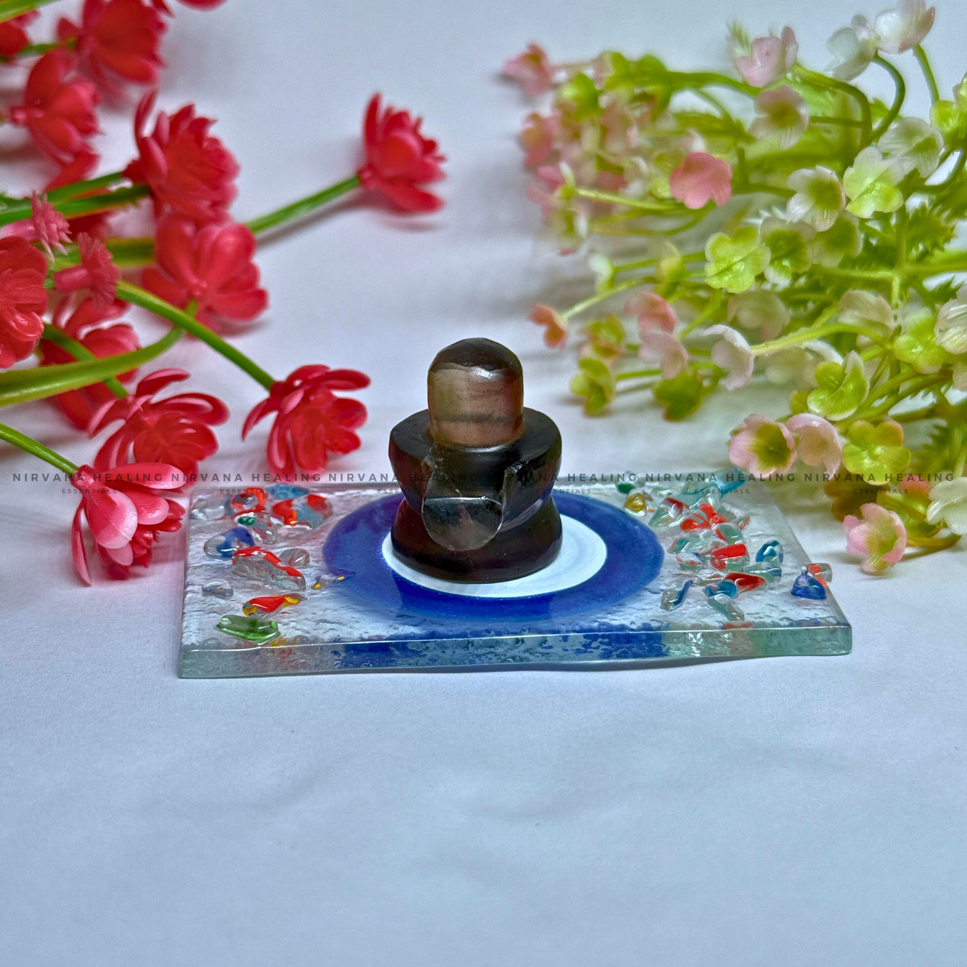 SELENITE EVIL EYE CHARGING PLATE
(Aura Cleansing ,Charging, Cleansing And Purification). - Image 4