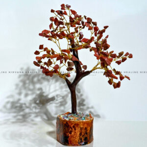 RED JASPER CRYSTAL TREE Approx 200 beads (Immunity, Strength, Health and Pain Relief)