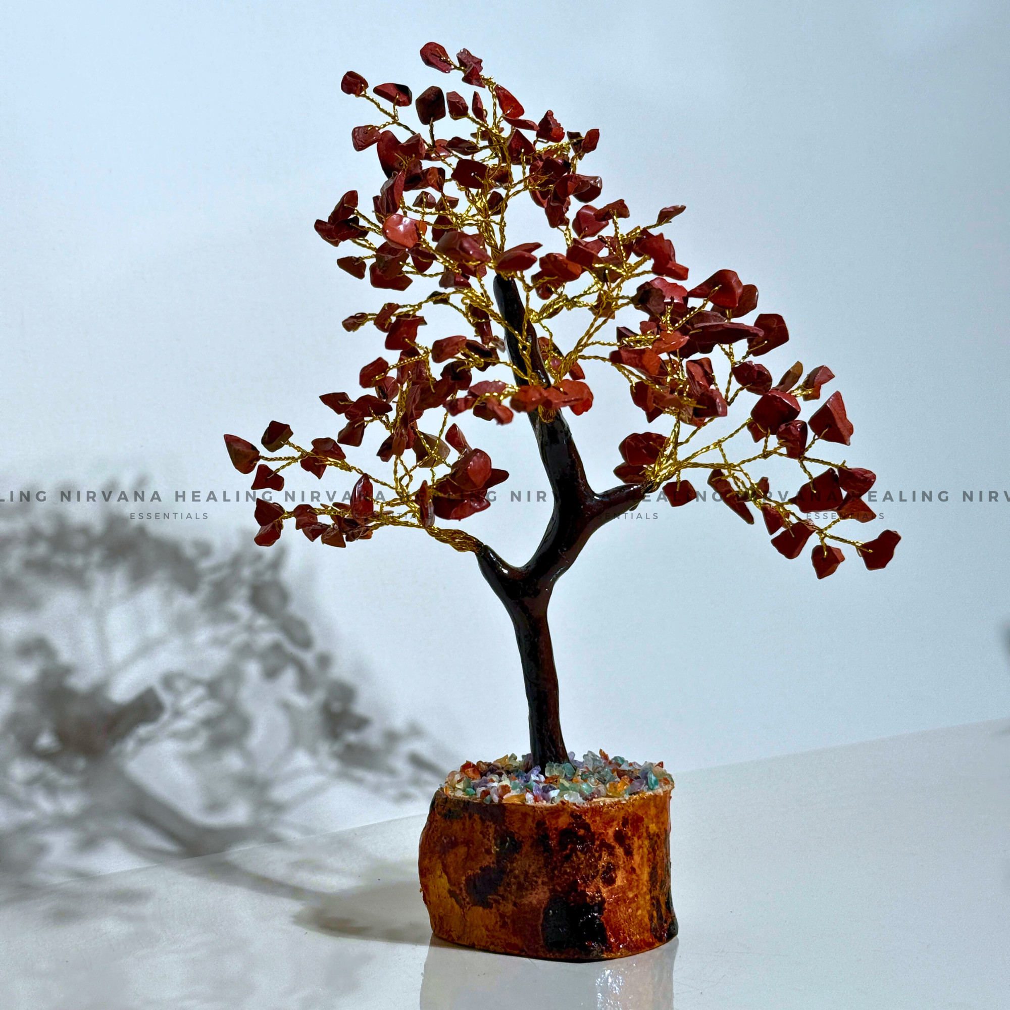 RED JASPER CRYSTAL TREE Approx 200 beads (Immunity, Strength, Health and Pain Relief) - Image 5