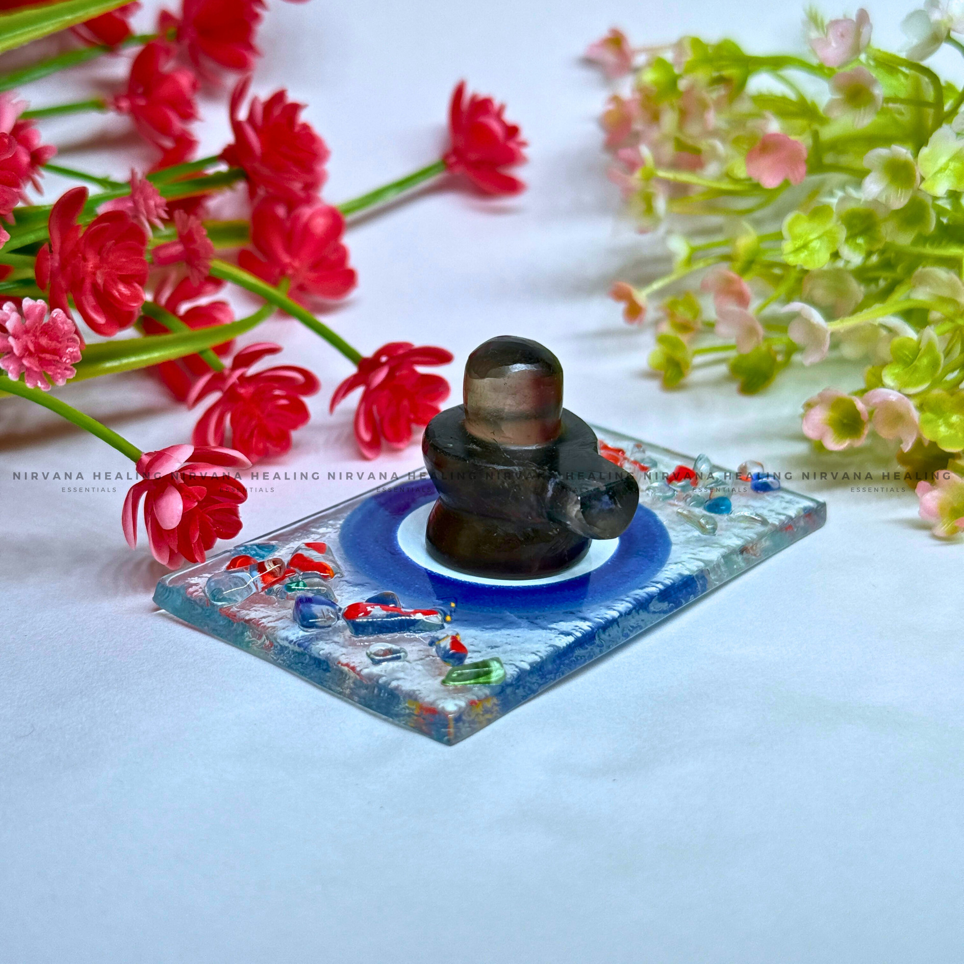 SELENITE EVIL EYE CHARGING PLATE
(Aura Cleansing ,Charging, Cleansing And Purification). - Image 2