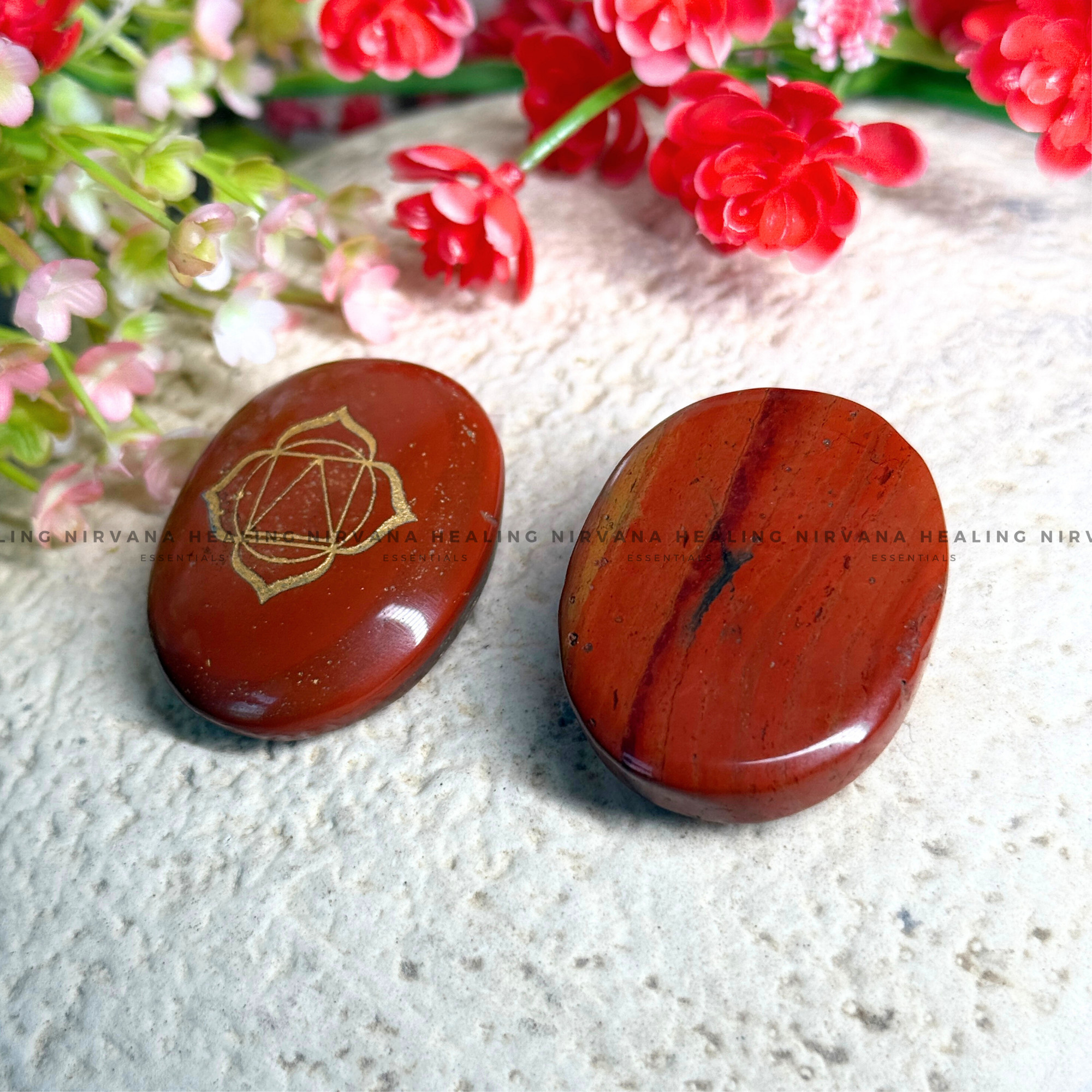 RED JASPER ROOT CHAKRA ZIBU COIN (Immunity, Strength, Health And Pain Relief) - Image 2