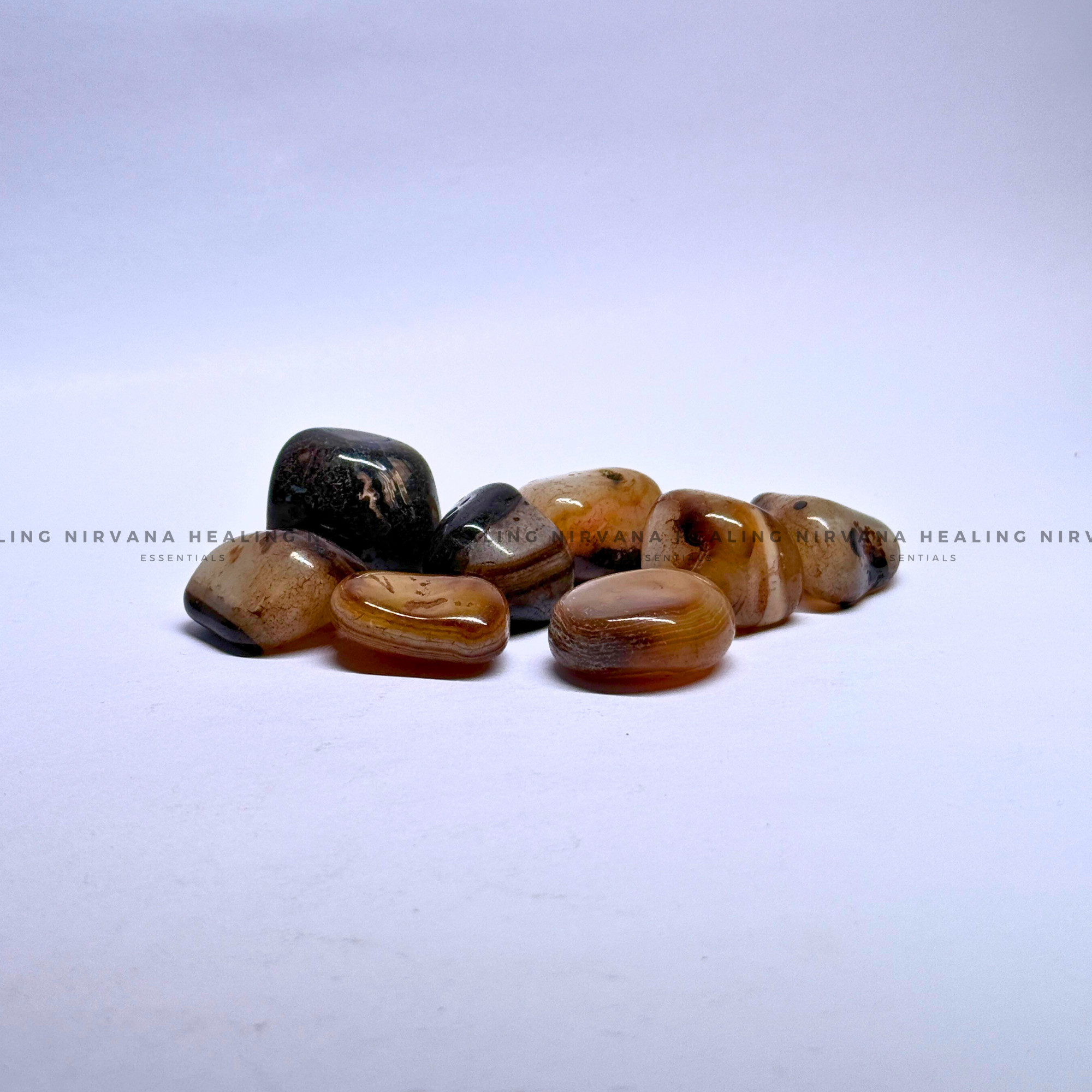 BROWN HAKIK SULEMANI TUMBLE STONES (Evil Eye Protection, Grounding And Energy Shielding). - Image 5