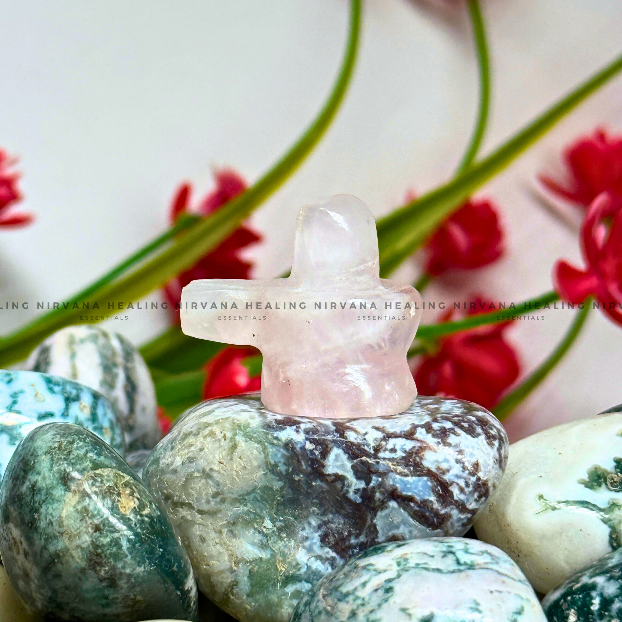 ROSE QUARTZ SHIVLING (1 Inch) (Love, Romance, Relationship, Emotion And Balance) - Image 8