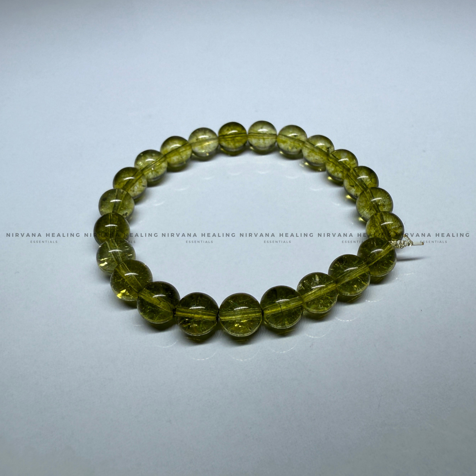 PERIDOT ROUND BEADED BRACELET (Prosperity, Cheerfulness, Abundance And Renewal) - Image 4