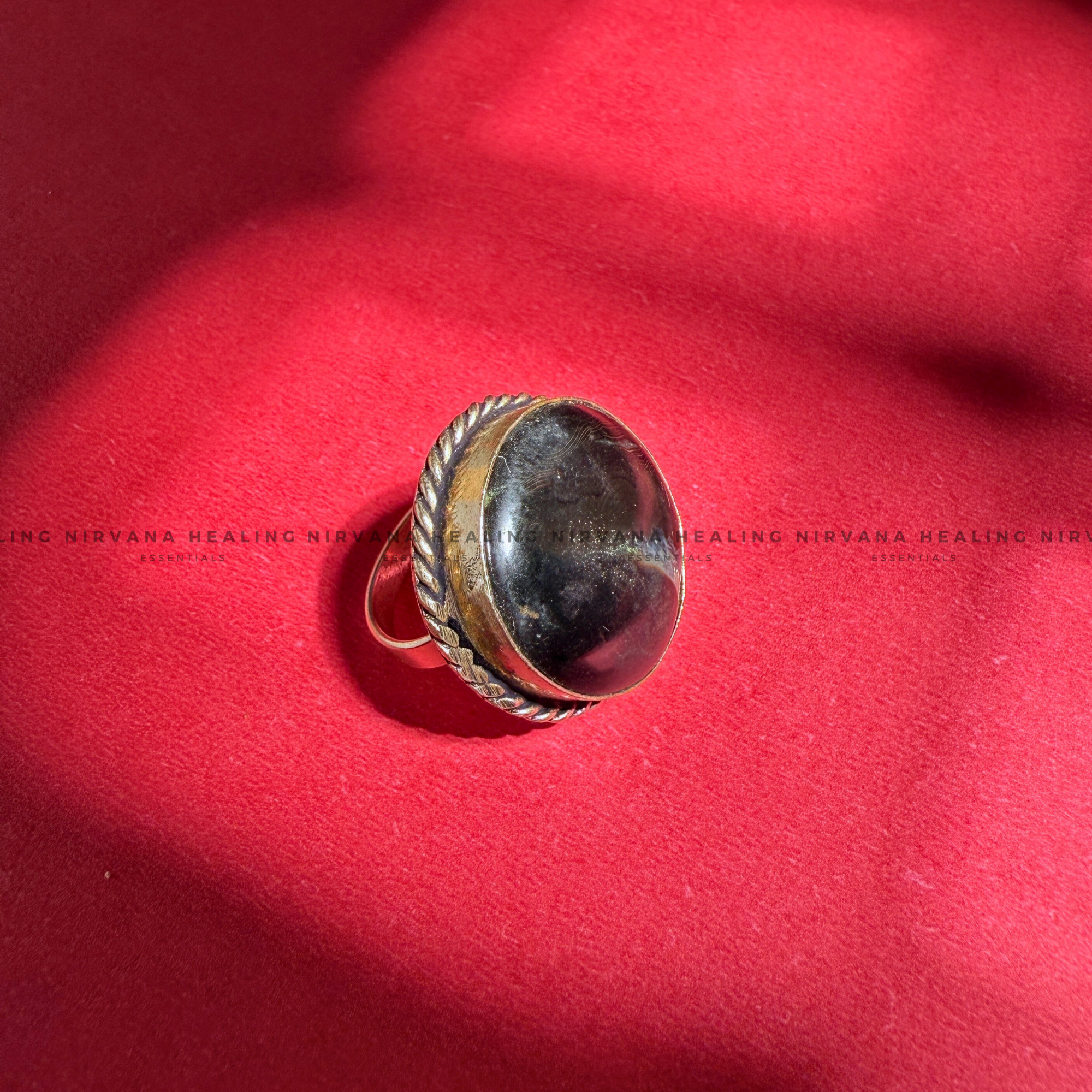 HAKIK SULEMANI BLACK ROUND RING (Evil Eye Protection, Grounding and Energy Shielding). - Image 3