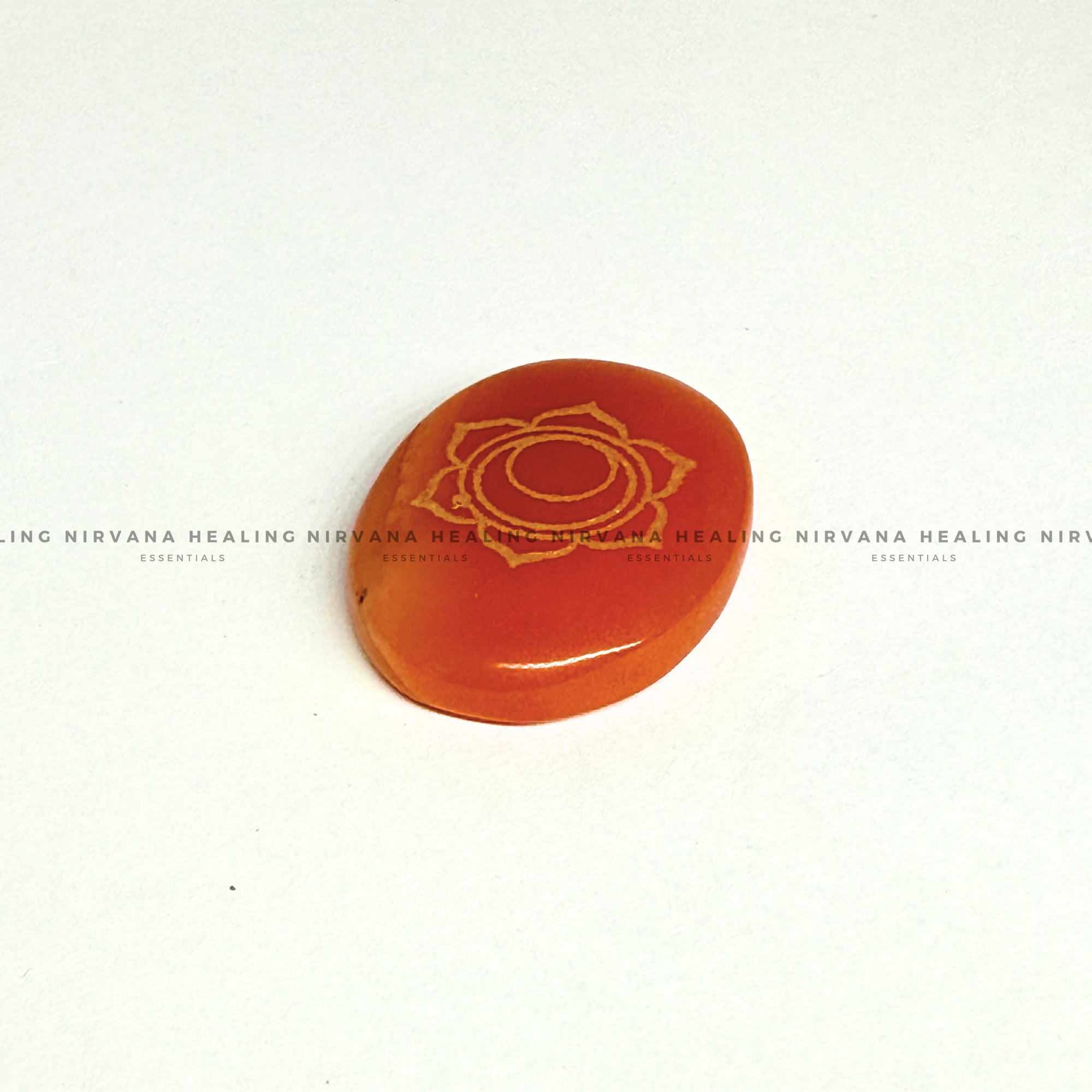 SACRAL CHAKRA RED CARNELIAN ZIBU COIN (Creativity, Courage, Passion And Stamina) - Image 2