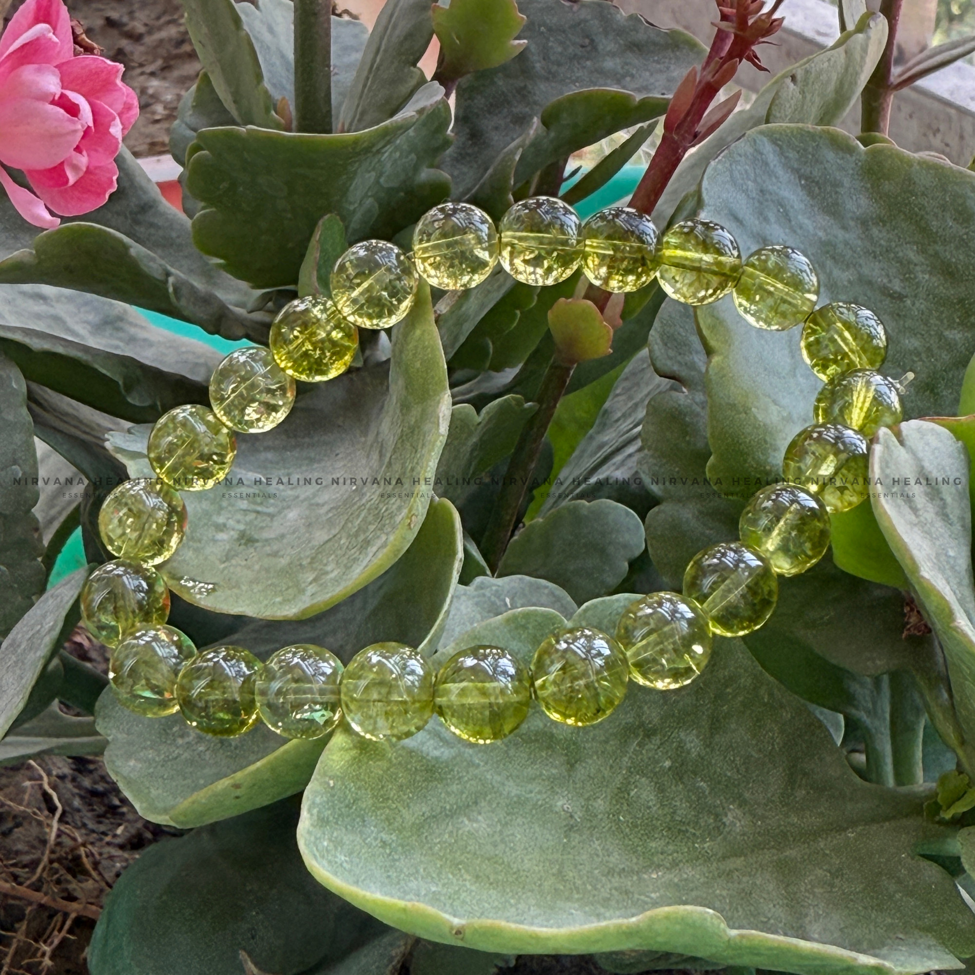 PERIDOT ROUND BEADED BRACELET (Prosperity, Cheerfulness, Abundance And Renewal) - Image 5