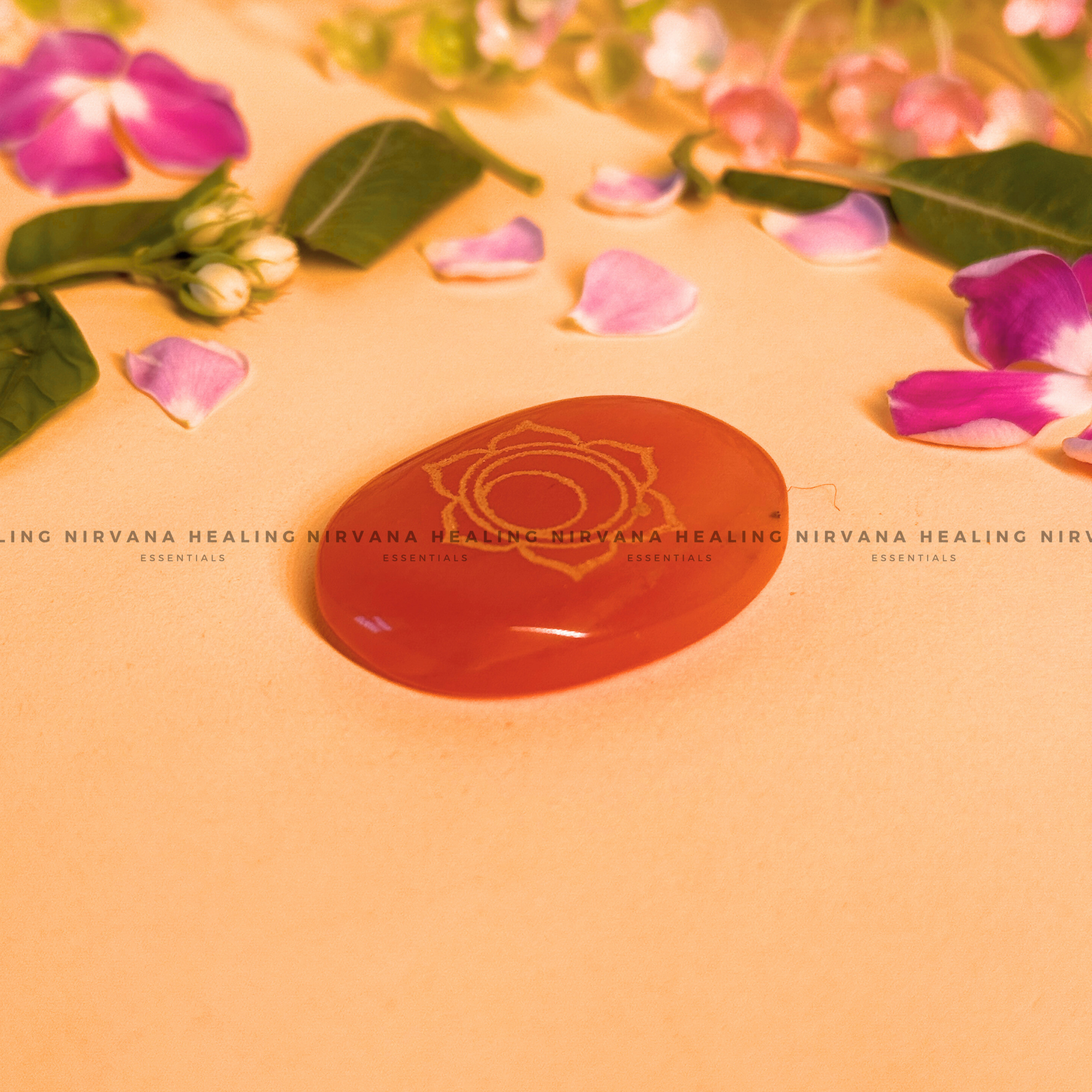 SACRAL CHAKRA RED CARNELIAN ZIBU COIN (Creativity, Courage, Passion And Stamina) - Image 3