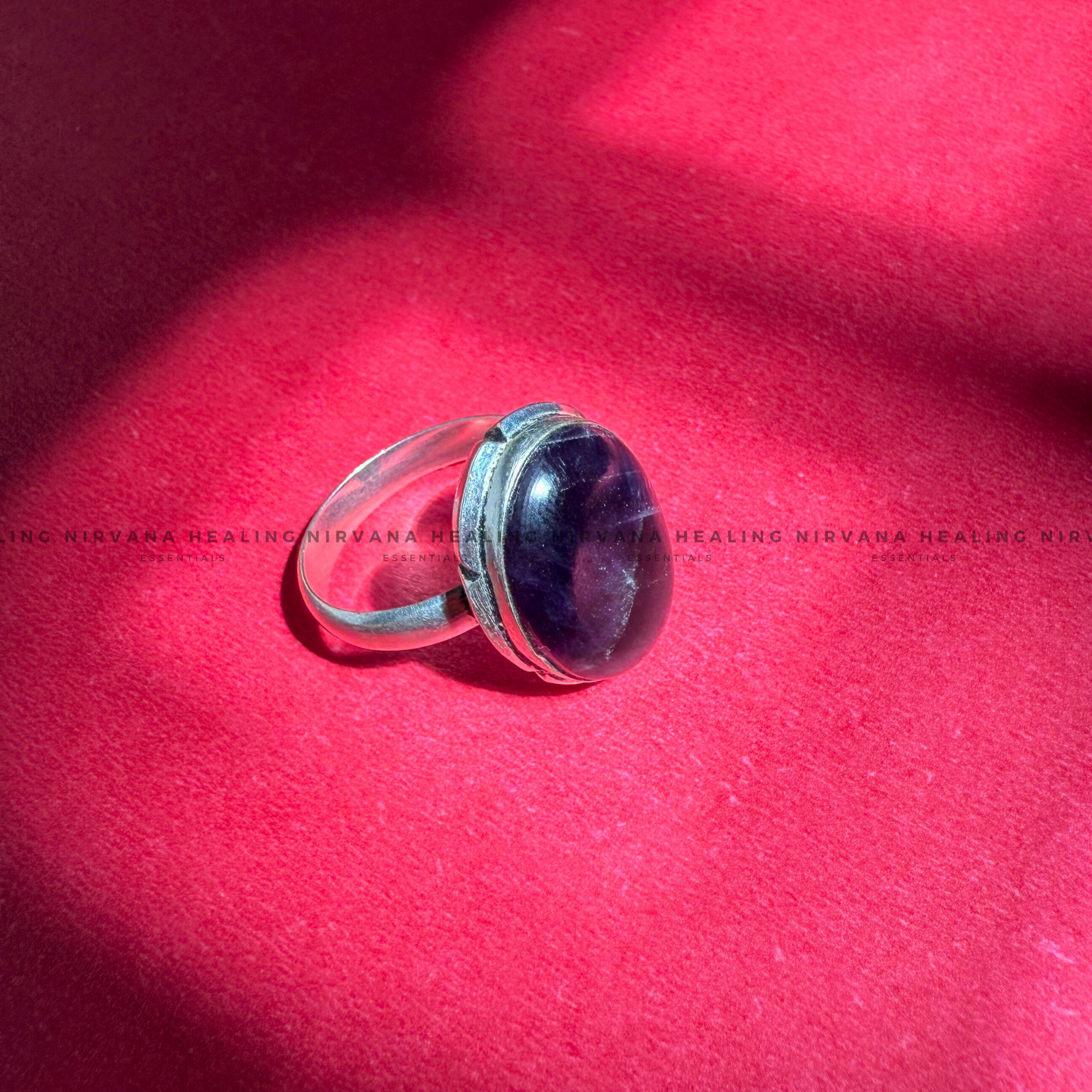 AMETHYST OVAL RING (Meditation, Stress Reduction, Intuition and Manifestation) - Image 3