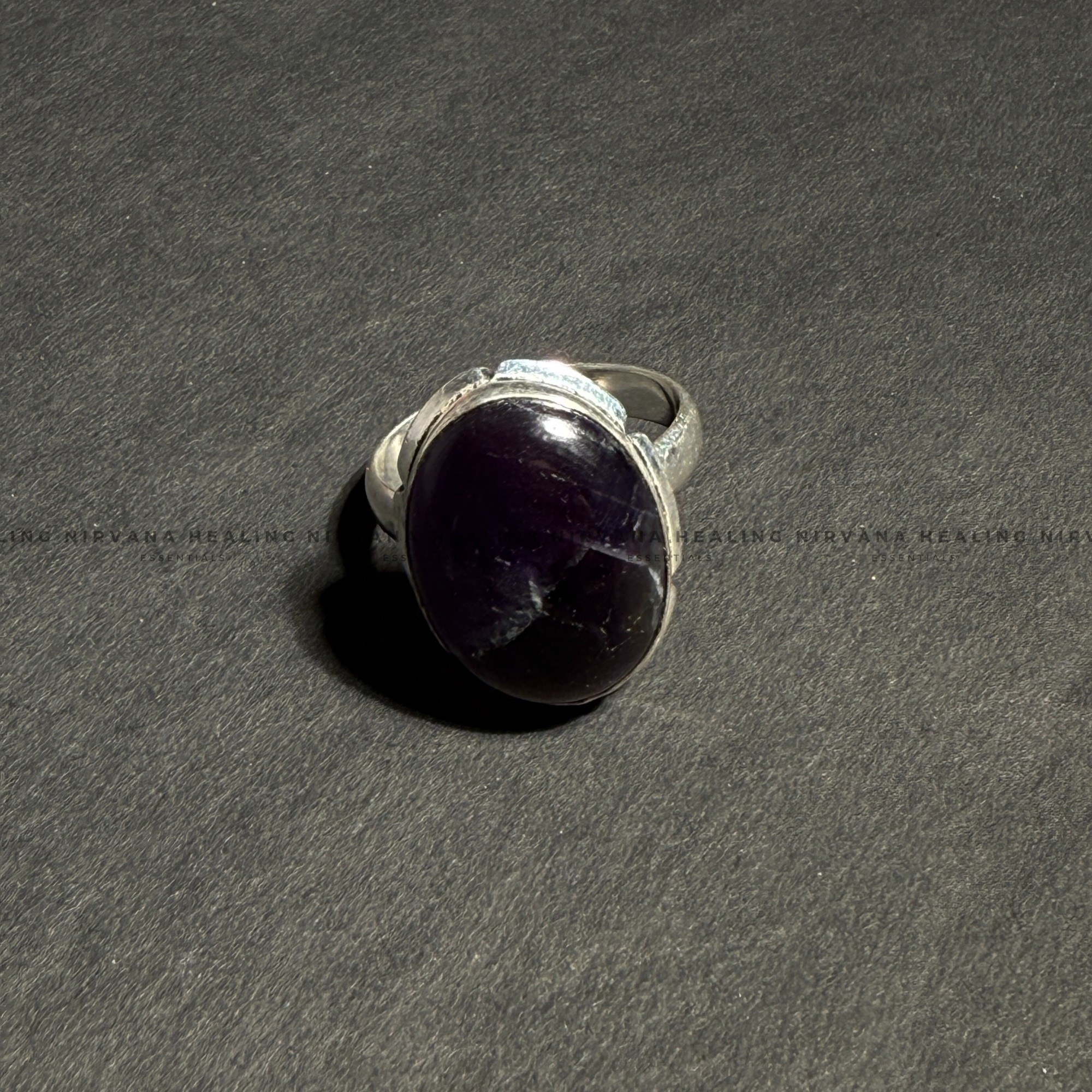 AMETHYST OVAL RING (Meditation, Stress Reduction, Intuition and Manifestation) - Image 4