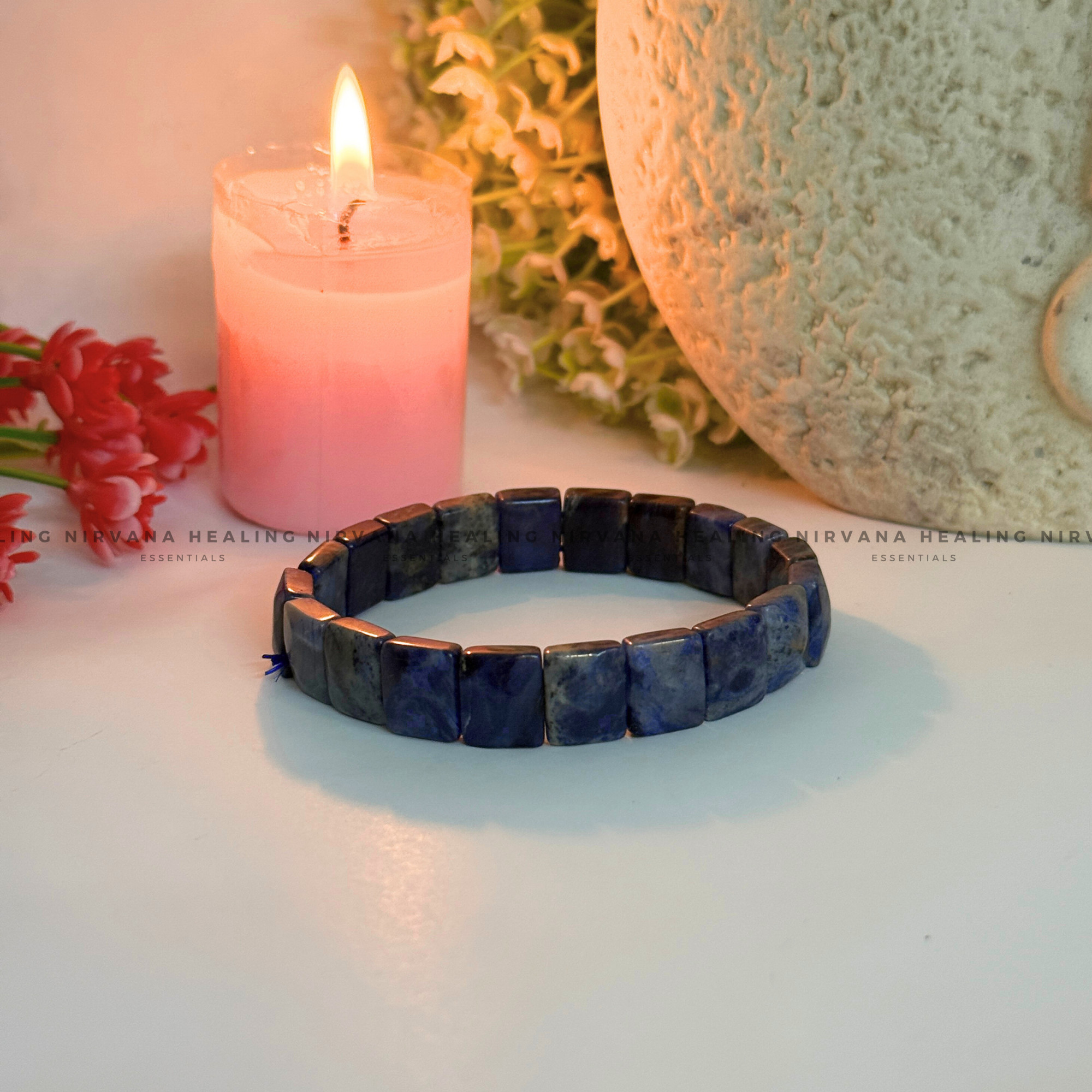LAPIS LAZULI PYRAMID BRACELET
(Communication, Truth, Ease Of Expression And Wisdom) - Image 4