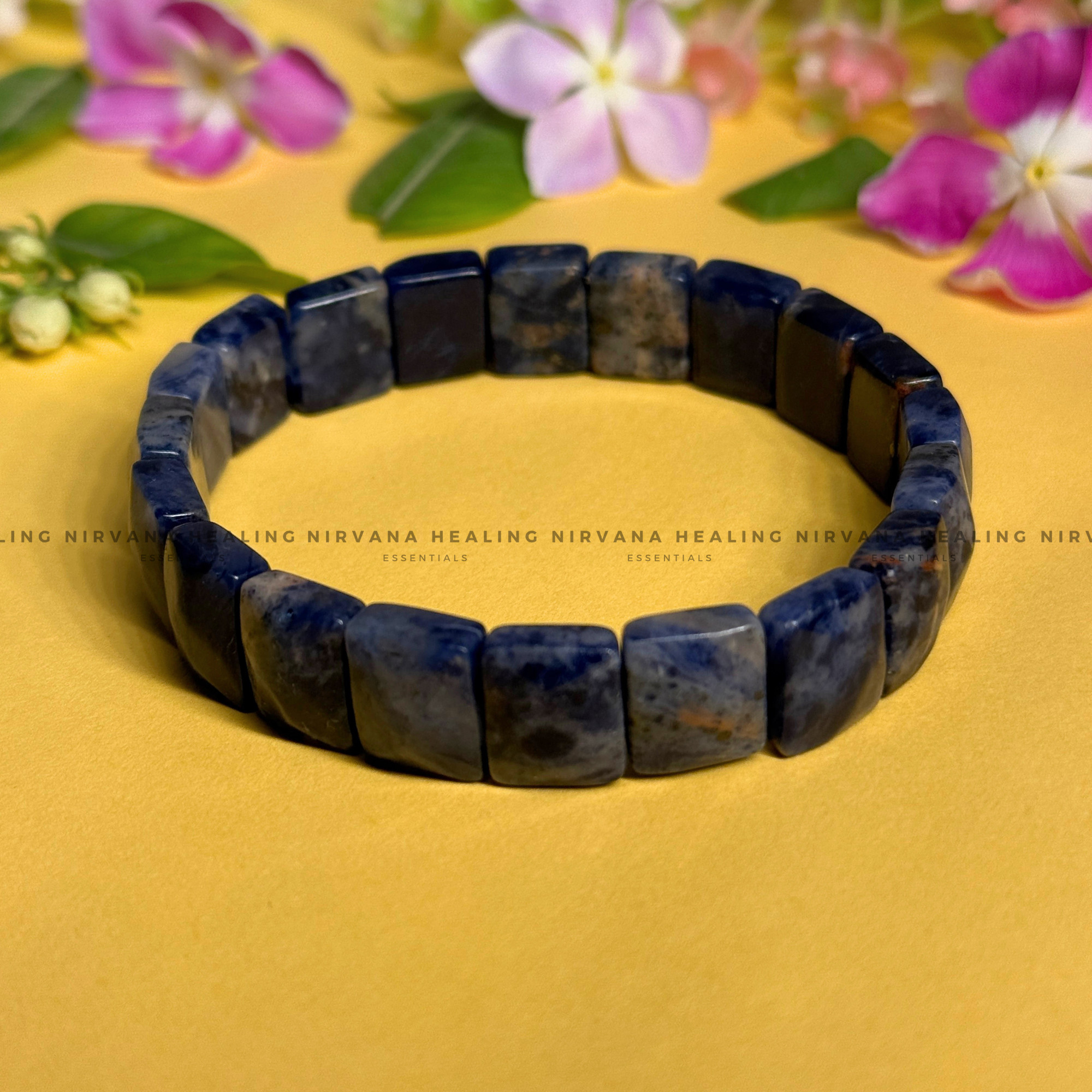 LAPIS LAZULI PYRAMID BRACELET
(Communication, Truth, Ease Of Expression And Wisdom)