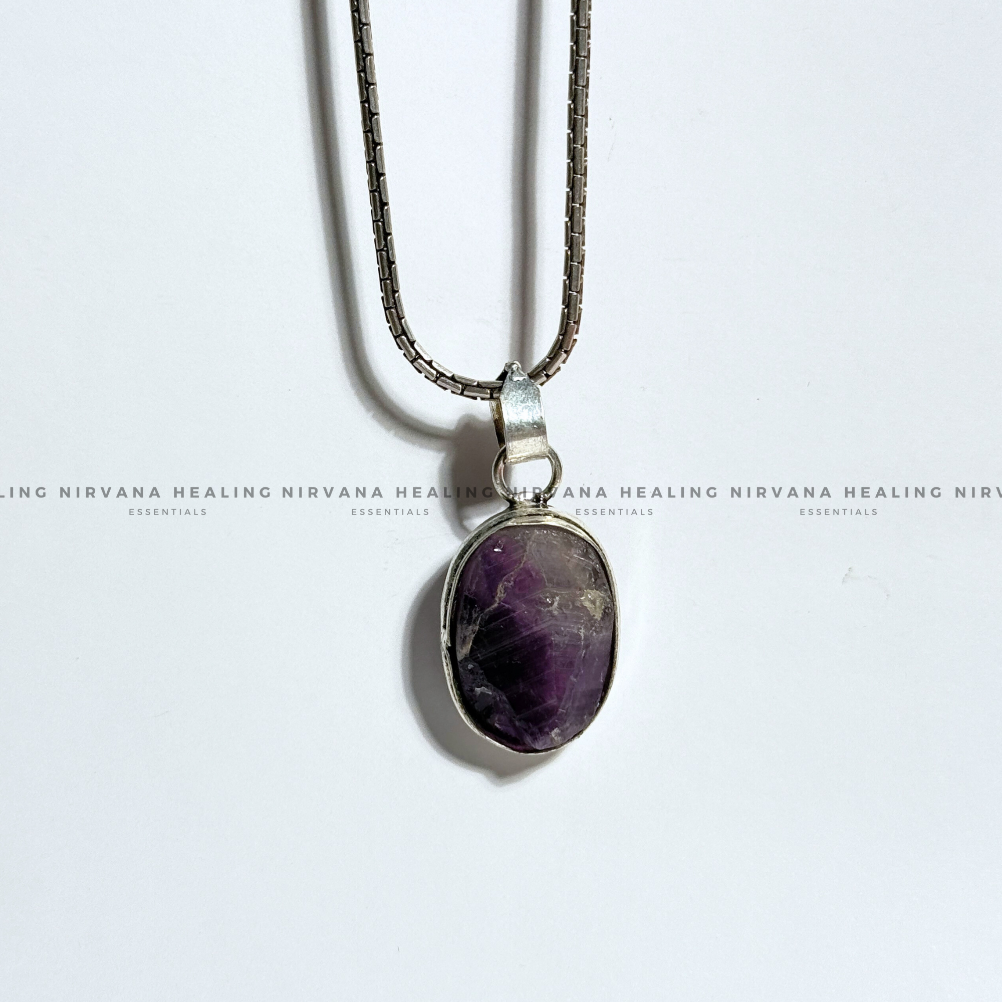 AMETHYST RAW PENDANT (Meditation, Stress Reduction, Intuition And Manifestation)
- Image 7