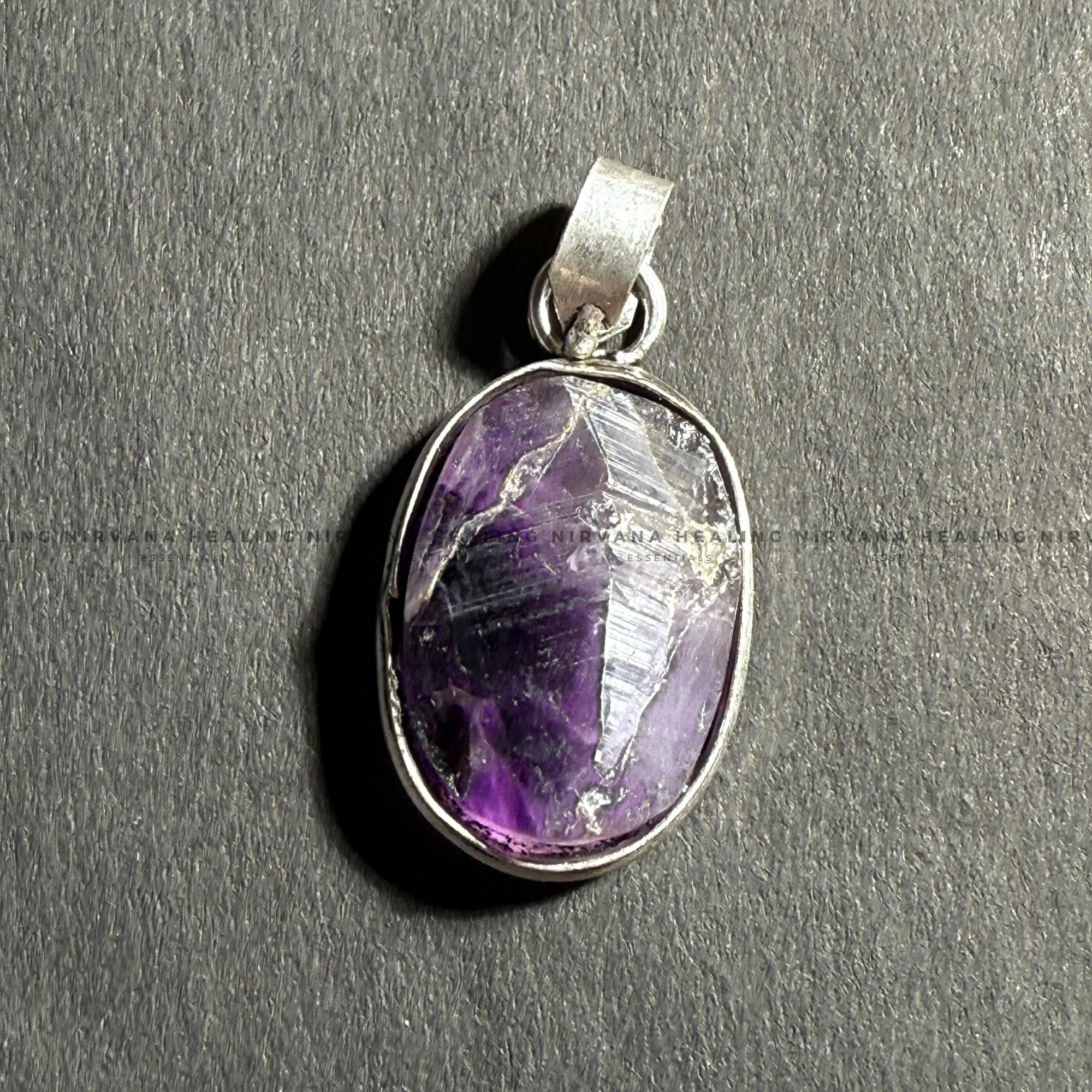 AMETHYST RAW PENDANT (Meditation, Stress Reduction, Intuition And Manifestation)
- Image 2