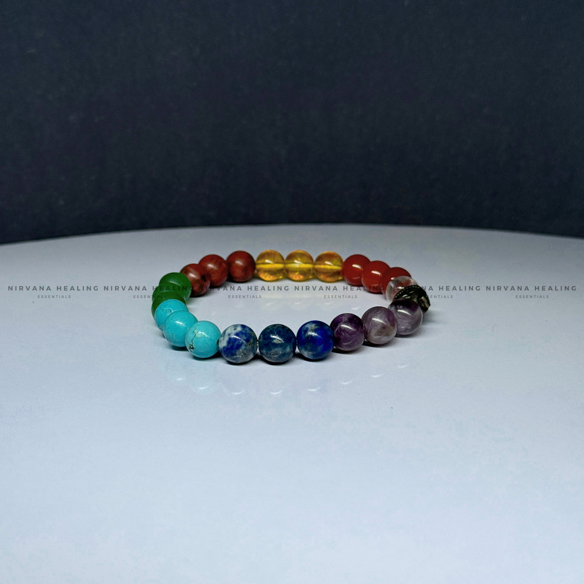7 CHAKRAS ROUND BEADED BRACELET (Energy, Healing, Protection And Spiritual Alignment) - Image 4