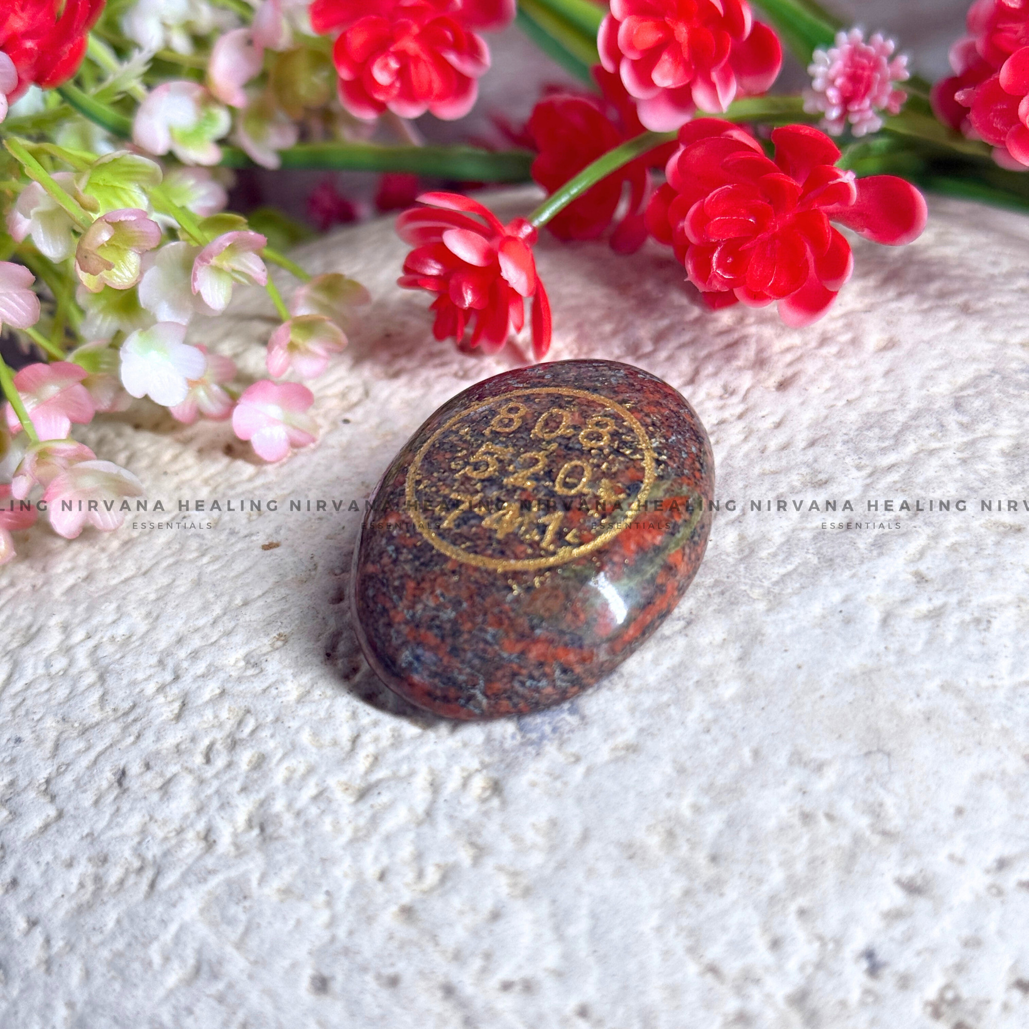 UNAKITE ABUNDANCE ZIBU COIN (Emotional Healing, Heart Awakening And Inner Peace).