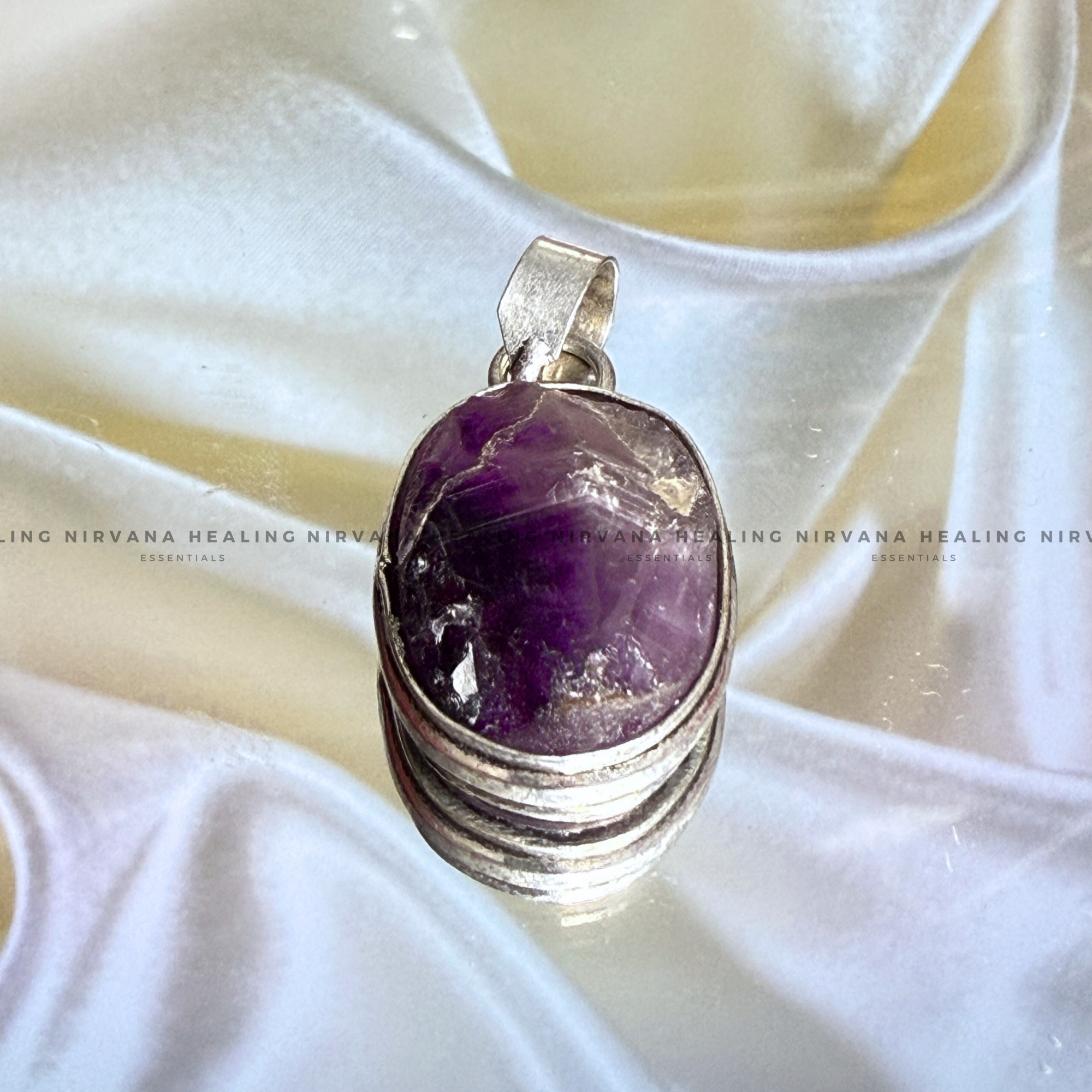 AMETHYST RAW PENDANT (Meditation, Stress Reduction, Intuition And Manifestation)
- Image 3