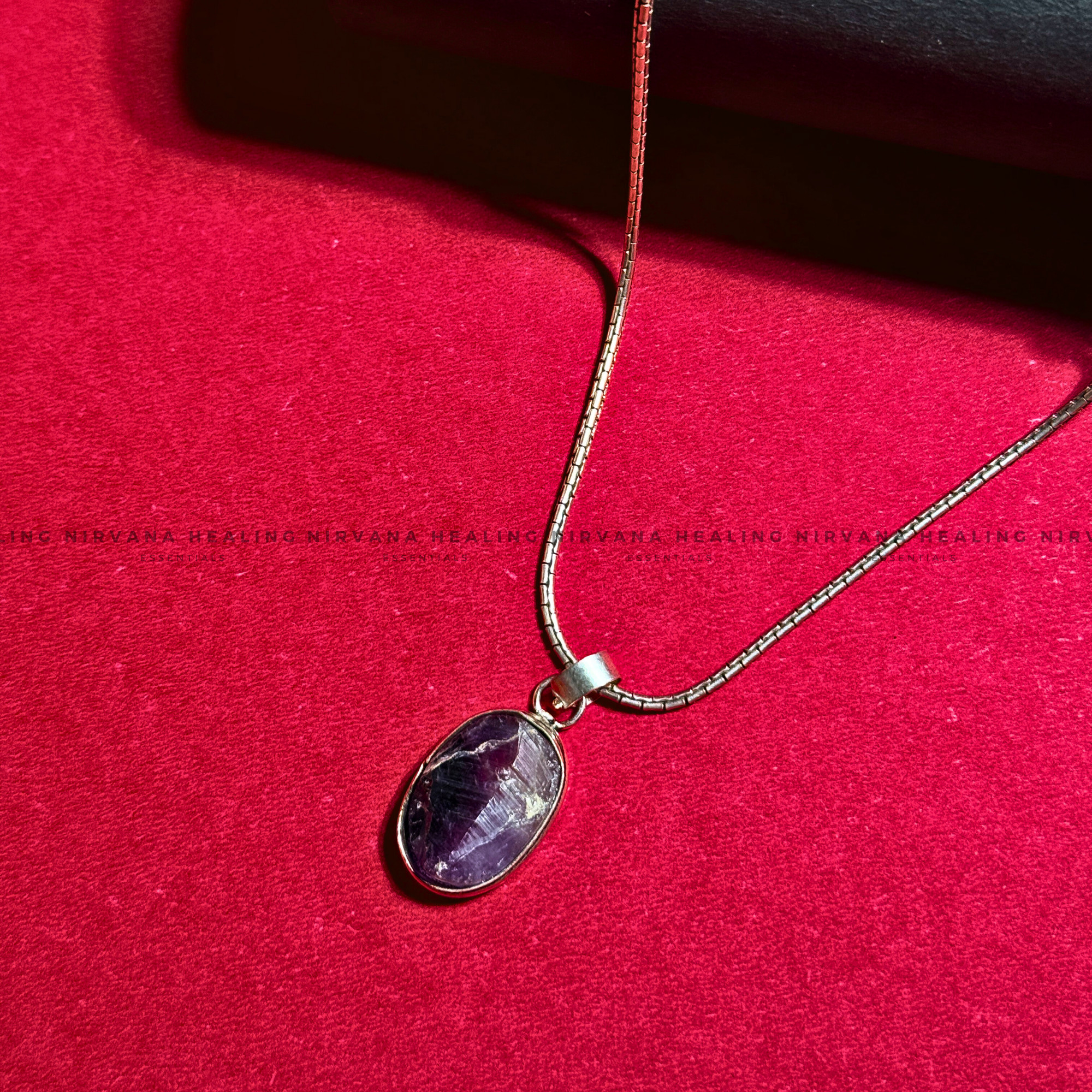 AMETHYST RAW PENDANT (Meditation, Stress Reduction, Intuition And Manifestation)
- Image 4