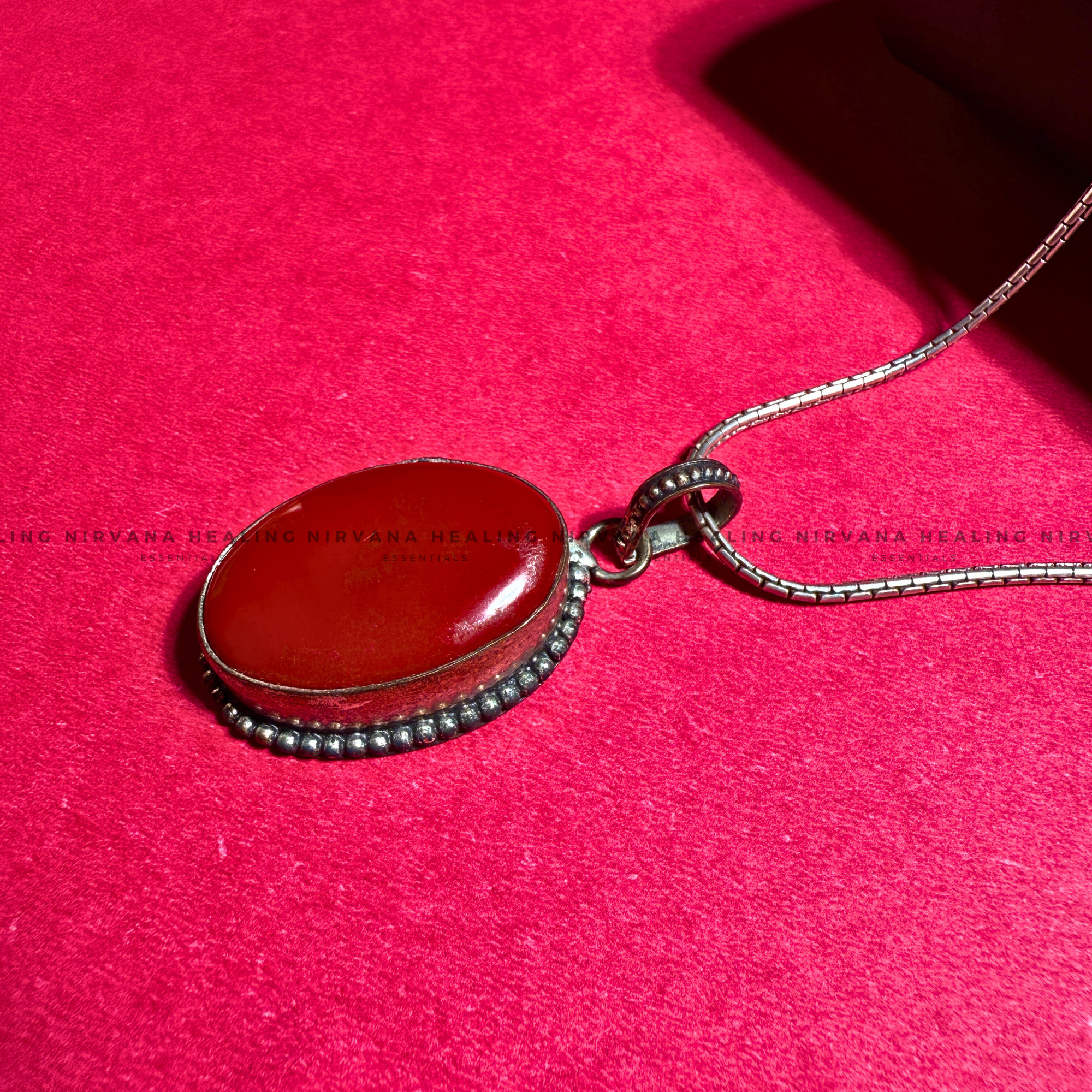 RED CORAL JADE PENDANT (Courage, Strength And Vitality) - Image 3
