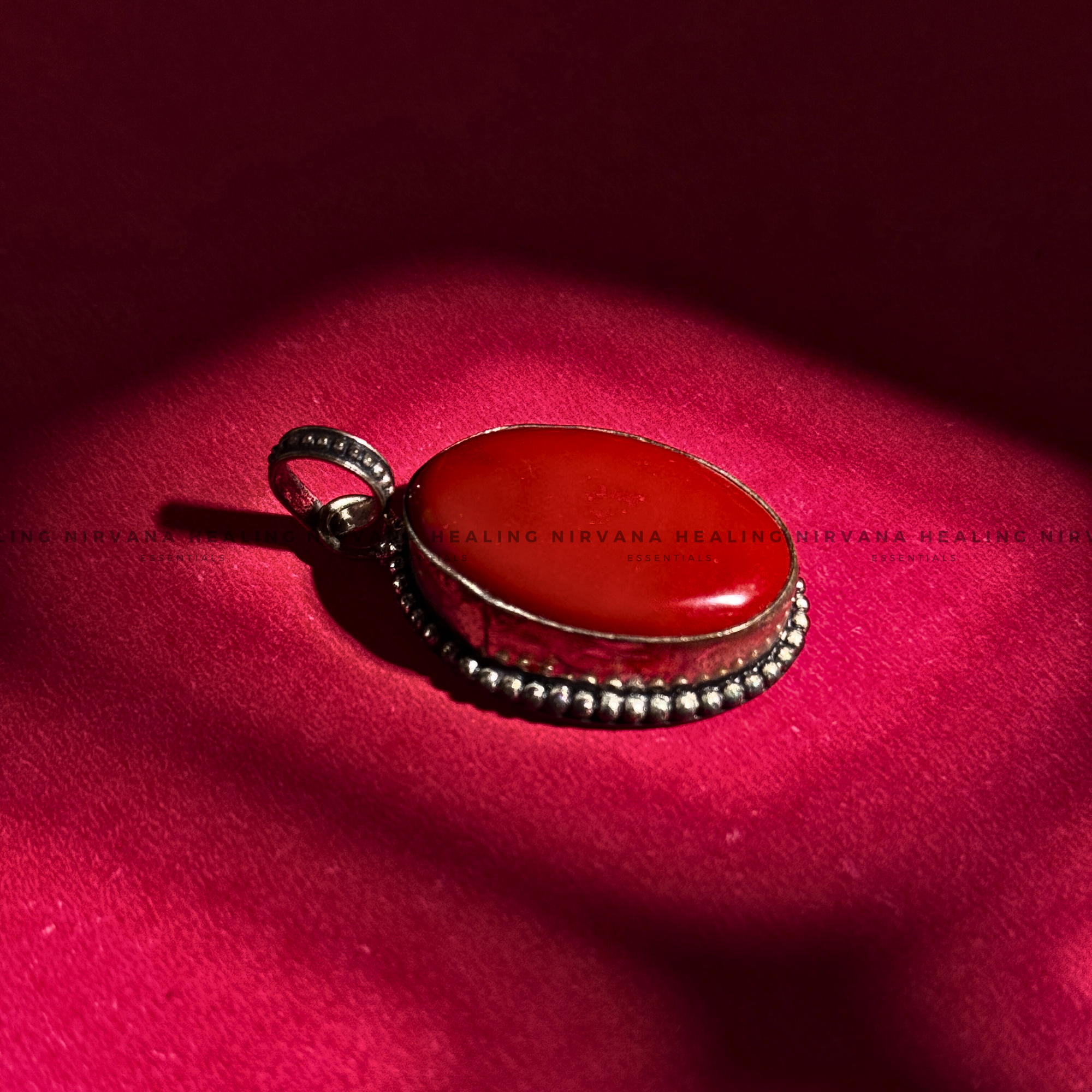 RED CORAL JADE PENDANT (Courage, Strength And Vitality) - Image 4