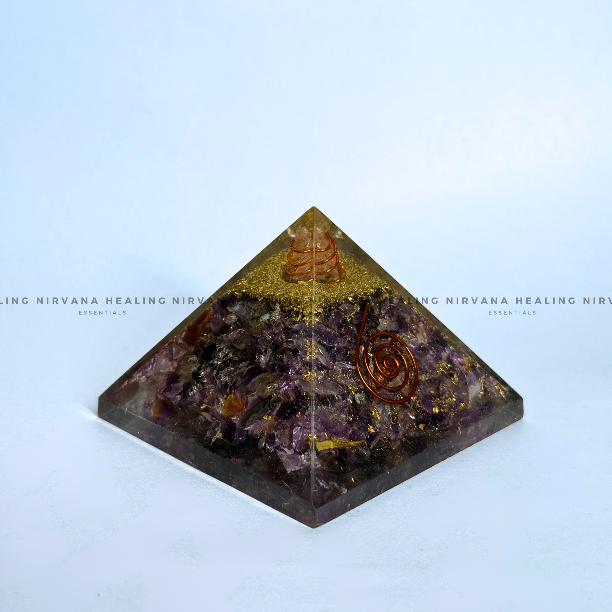 AMETHYST JADE PYRAMID (Meditation, Stress Reduction, Intuition And Manifestation) - Image 2
