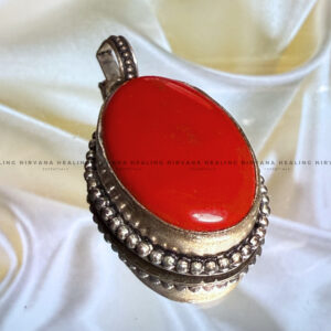 RED CORAL JADE PENDANT (Courage, Strength And Vitality)