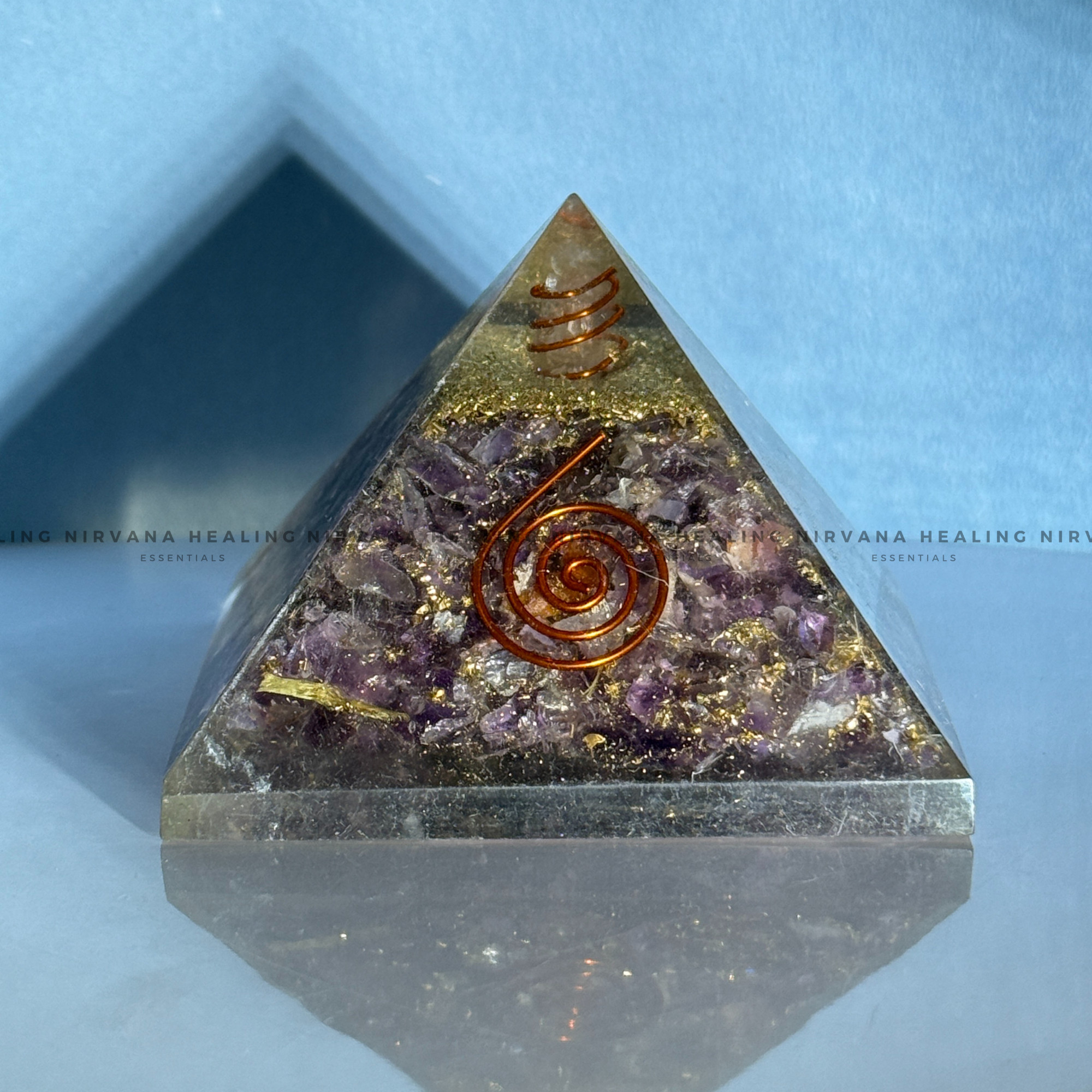 AMETHYST JADE PYRAMID (Meditation, Stress Reduction, Intuition And Manifestation) - Image 3