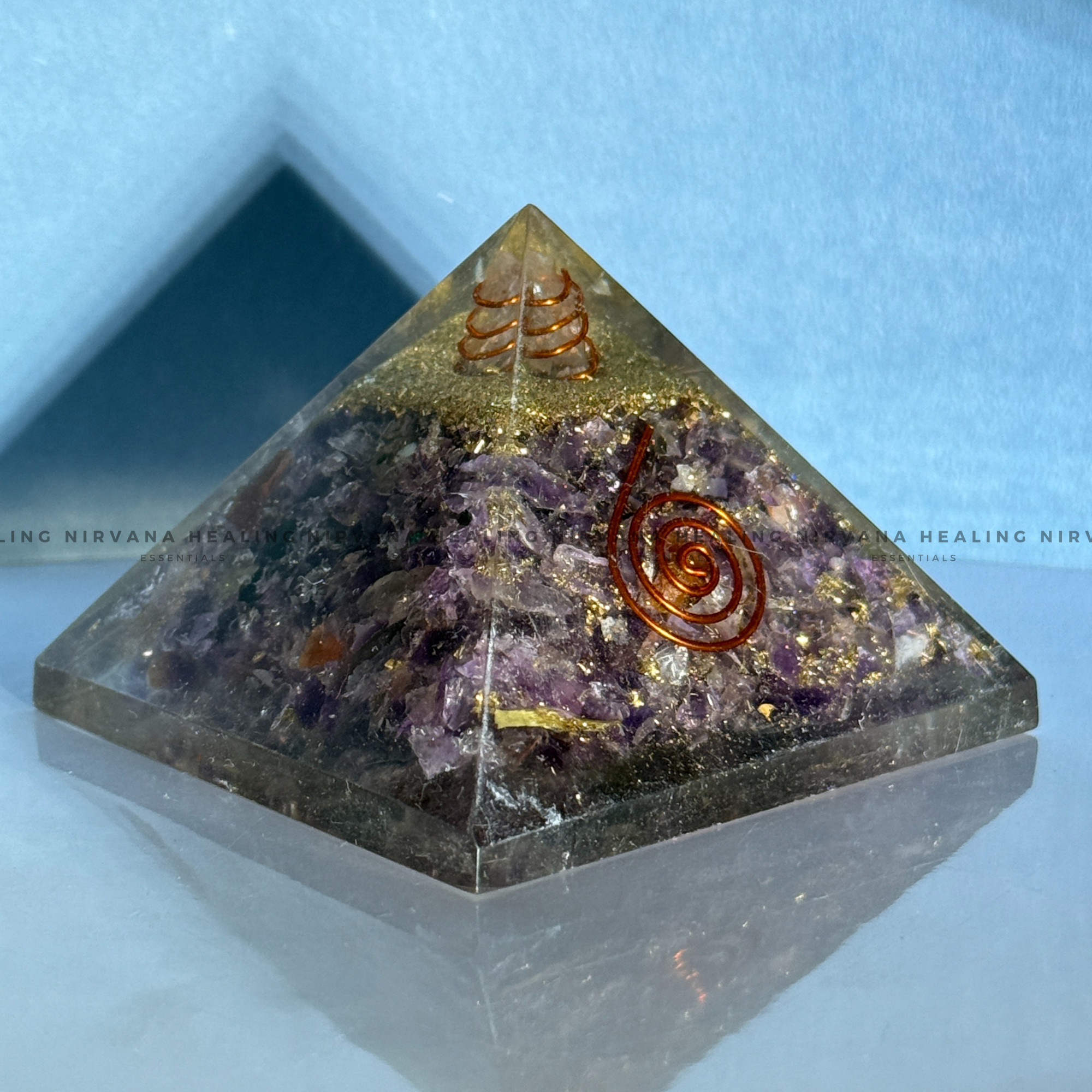 AMETHYST JADE PYRAMID (Meditation, Stress Reduction, Intuition And Manifestation) - Image 6