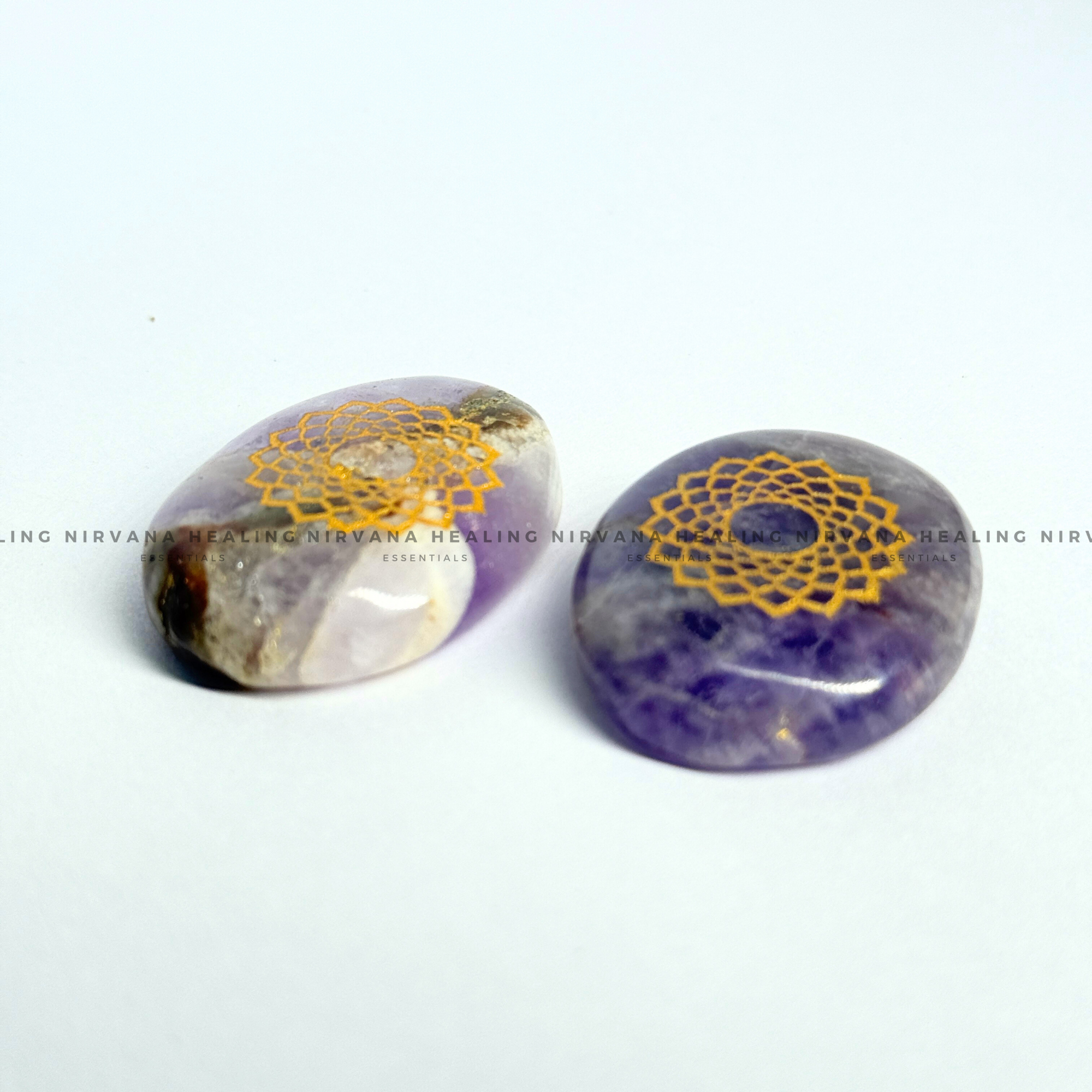 AMETHYST CROWN CHAKRA ZIBU COIN (Meditation, Stress Reduction, Intuition And Manifestation) - Image 7