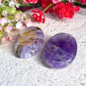 AMETHYST CROWN CHAKRA ZIBU COIN (Meditation, Stress Reduction, Intuition And Manifestation)