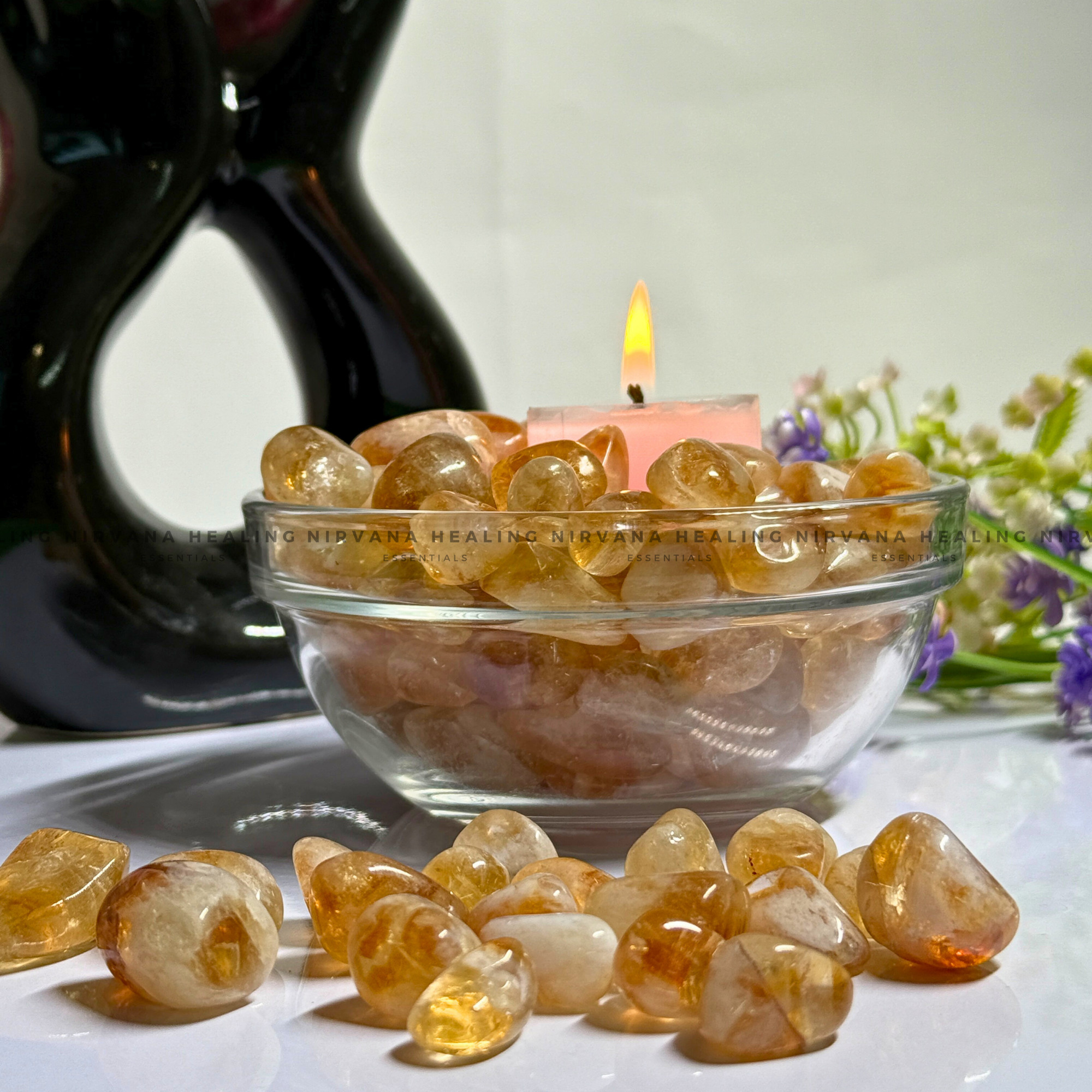 CITRINE TUMBLE STONES (Abundance, Creativity, Success And Confidence).
- Image 2