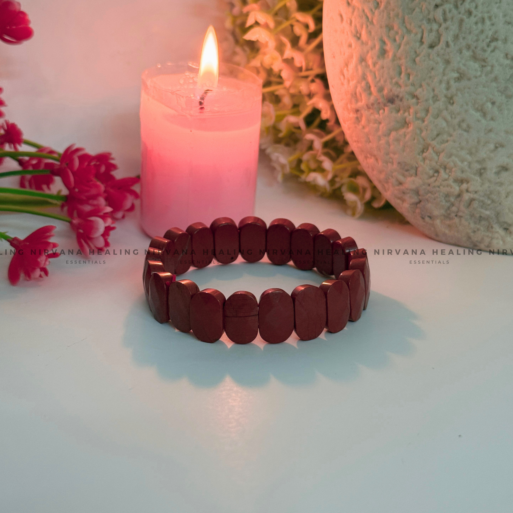 RED JASPER PYRAMID BRACELET (Immunity, Strength, Health And Pain Relief) - Image 4