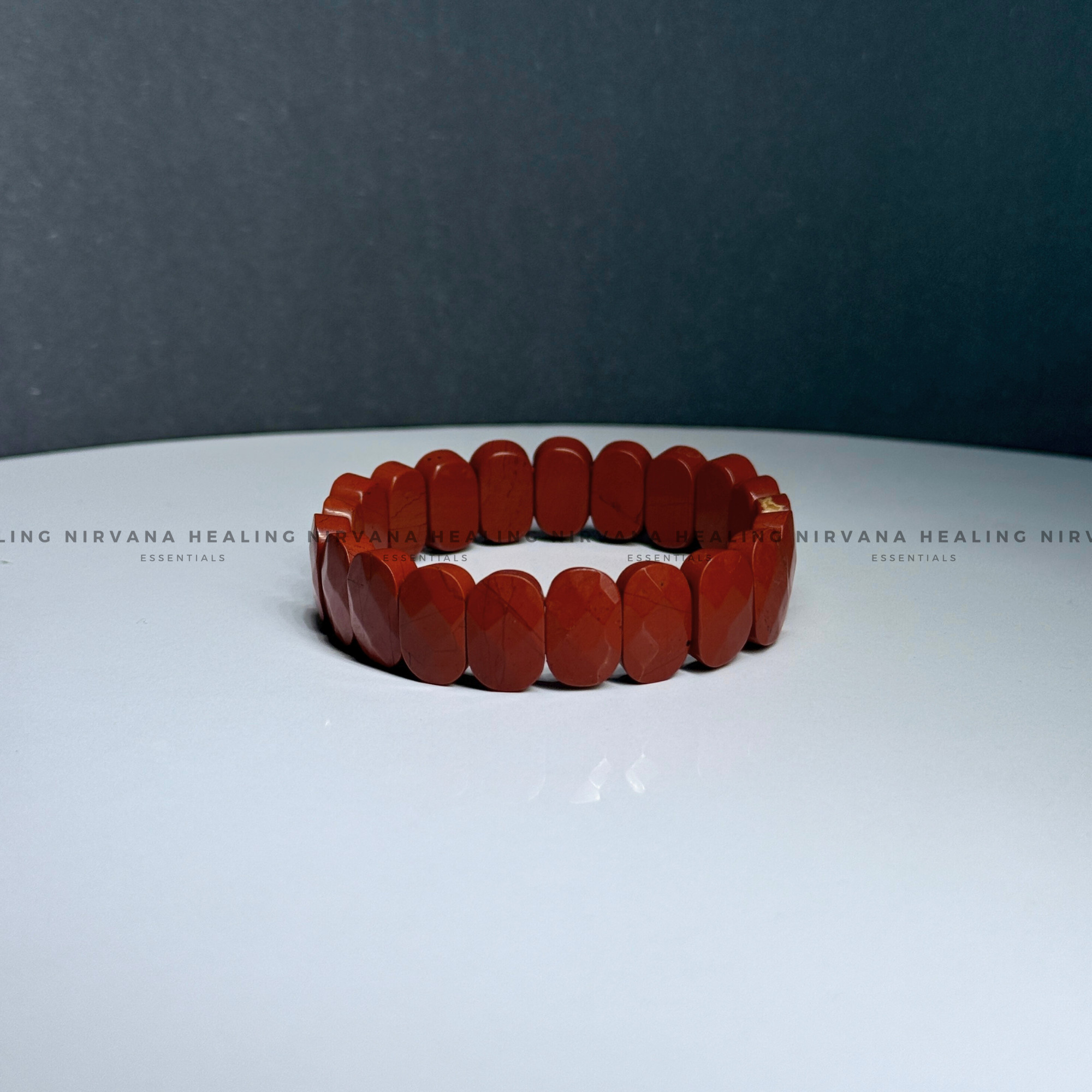 RED JASPER PYRAMID BRACELET (Immunity, Strength, Health And Pain Relief) - Image 2