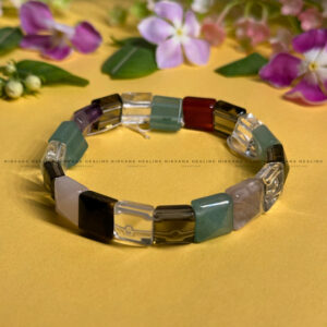 7 CHAKRAS PYRAMID BEADED BRACELET (Balance, Energy Healing And Protection)