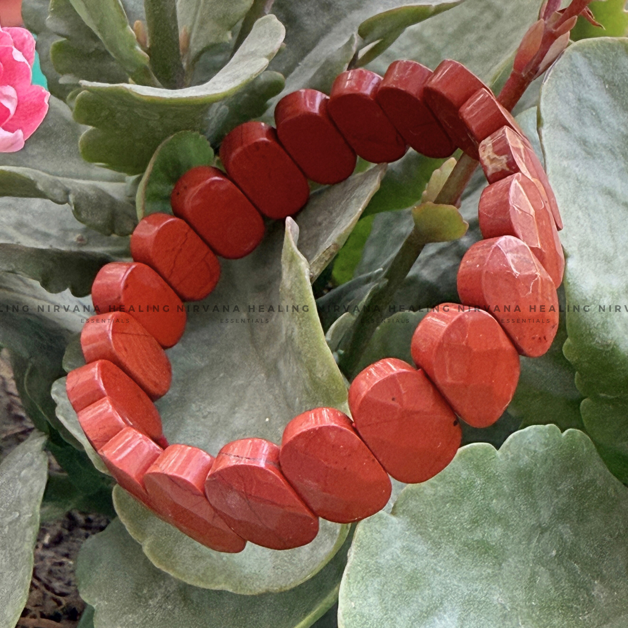 RED JASPER PYRAMID BRACELET (Immunity, Strength, Health And Pain Relief) - Image 5