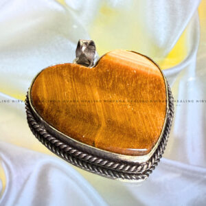 TIGER EYE HEART SHAPED PENDANT
(Bold, Courage, Willpower And Strength).