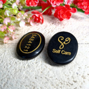 BLACK TOURMALINE SELF LOVE COIN (Protection, Grounding, Shielding And Growth)