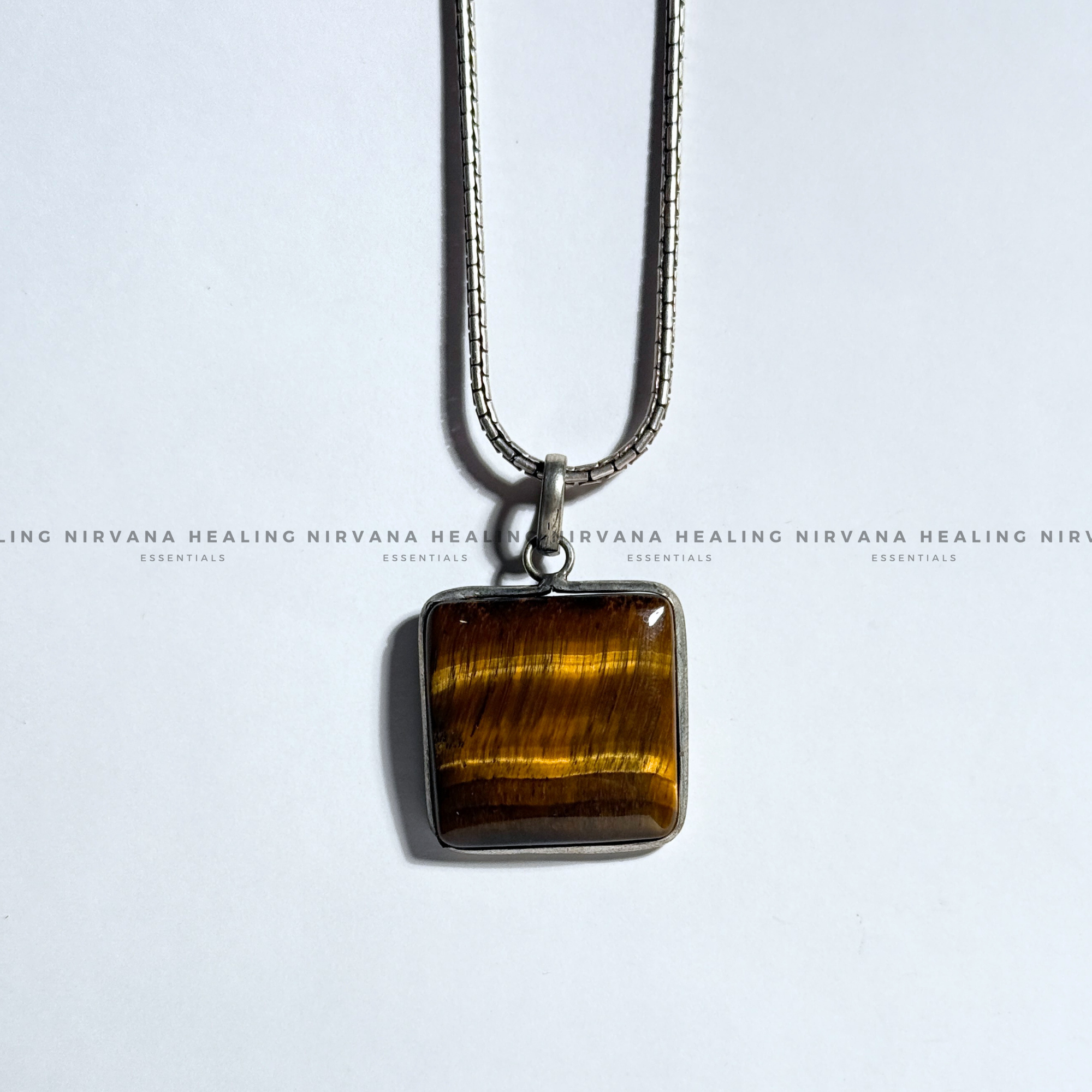 TIGER EYE SQUARE PENDANT
(Bold, Courage, Willpower And Strength). - Image 6