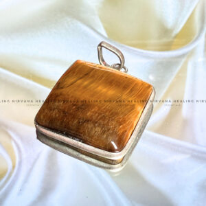 TIGER EYE SQUARE PENDANT
(Bold, Courage, Willpower And Strength).
