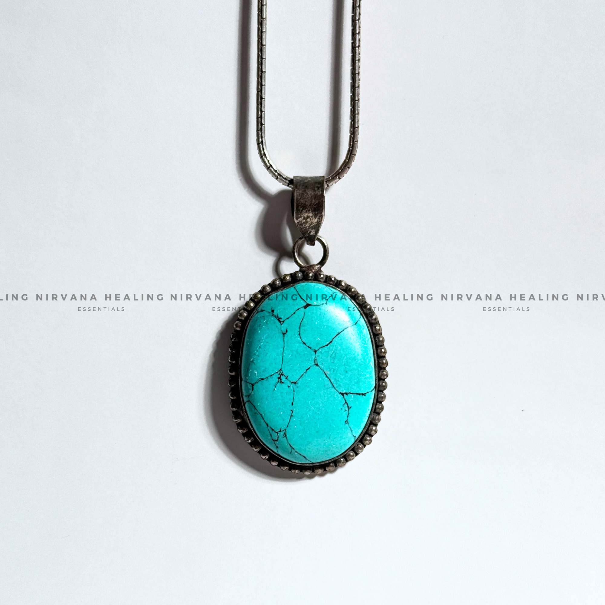 TURQUOISE CRYSTAL PENDANT (Divine Protection, Psycho Gifts, Healing, Wisdom And Truth) - Image 3