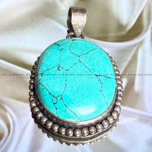 TURQUOISE CRYSTAL PENDANT (Divine Protection, Psycho Gifts, Healing, Wisdom And Truth)