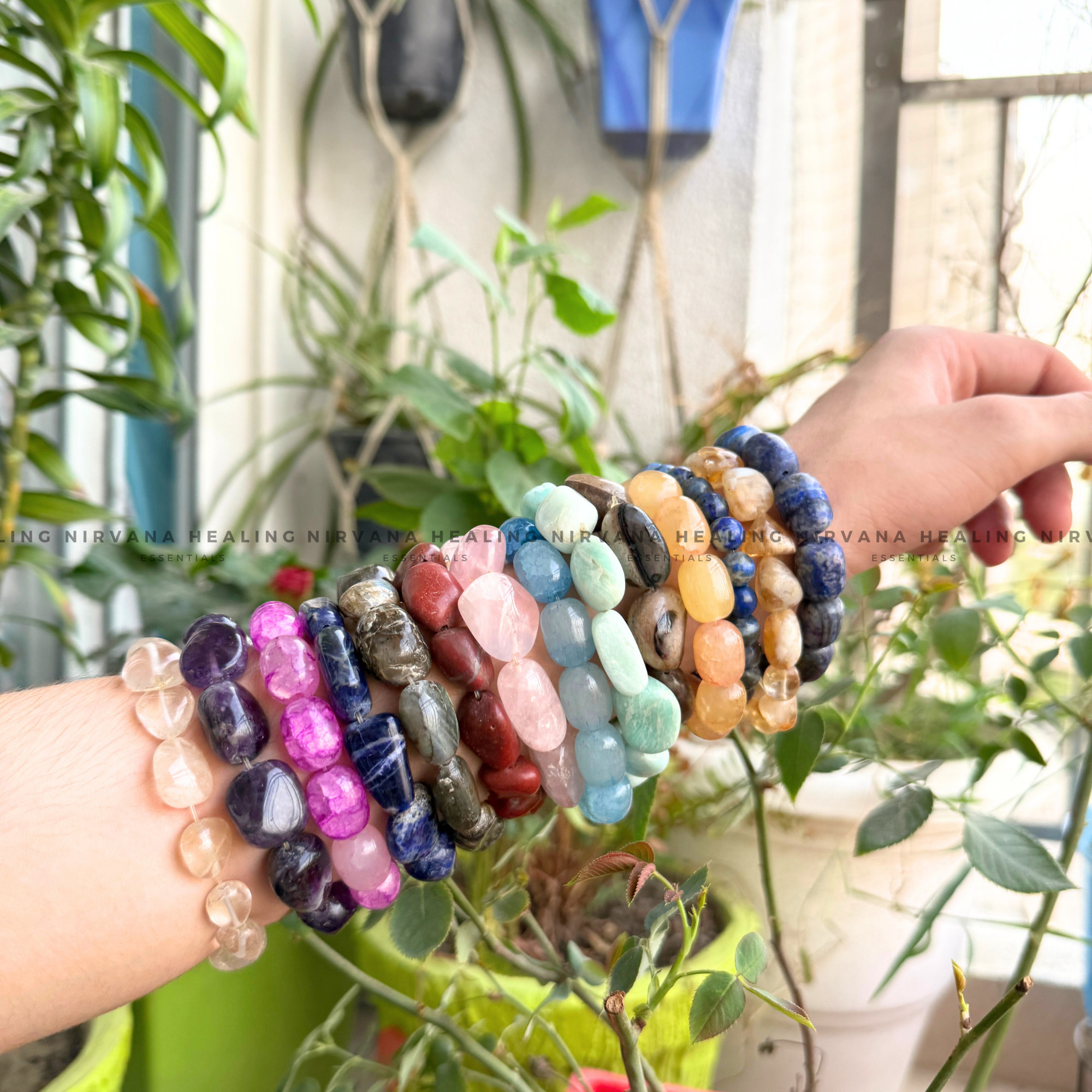 AMAZONITE TUMBLE BRACELET (Balance, Truth, Hope And Courage)
- Image 5