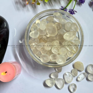 CLEAR QUARTZ TUMBLE STONES (Mental Clarity, Master Healer And Energy Amplifier).
