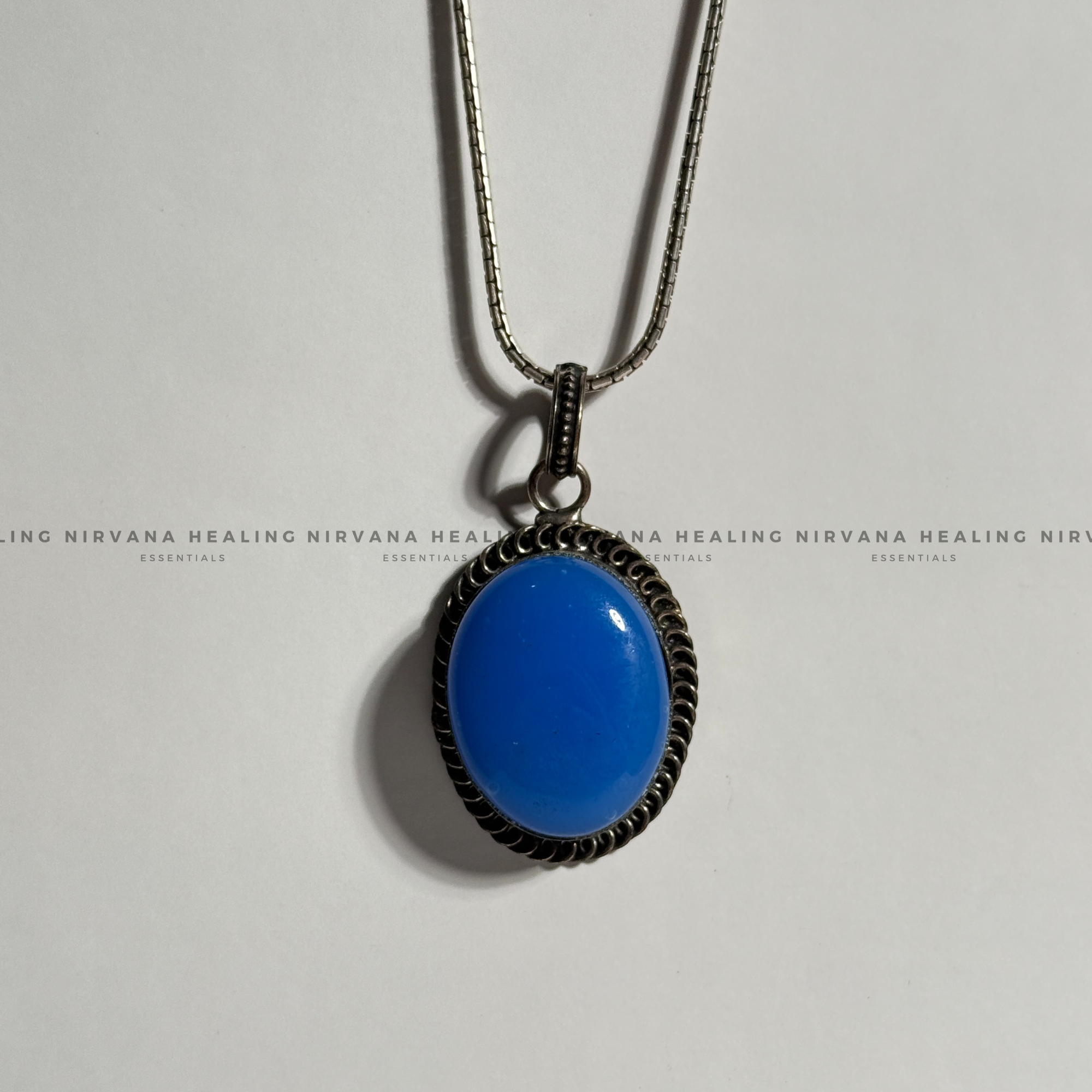 BLUE JADE STONE CRYSTAL PENDANT (Peace,Wisdom,Calm & Serenity) - Image 5